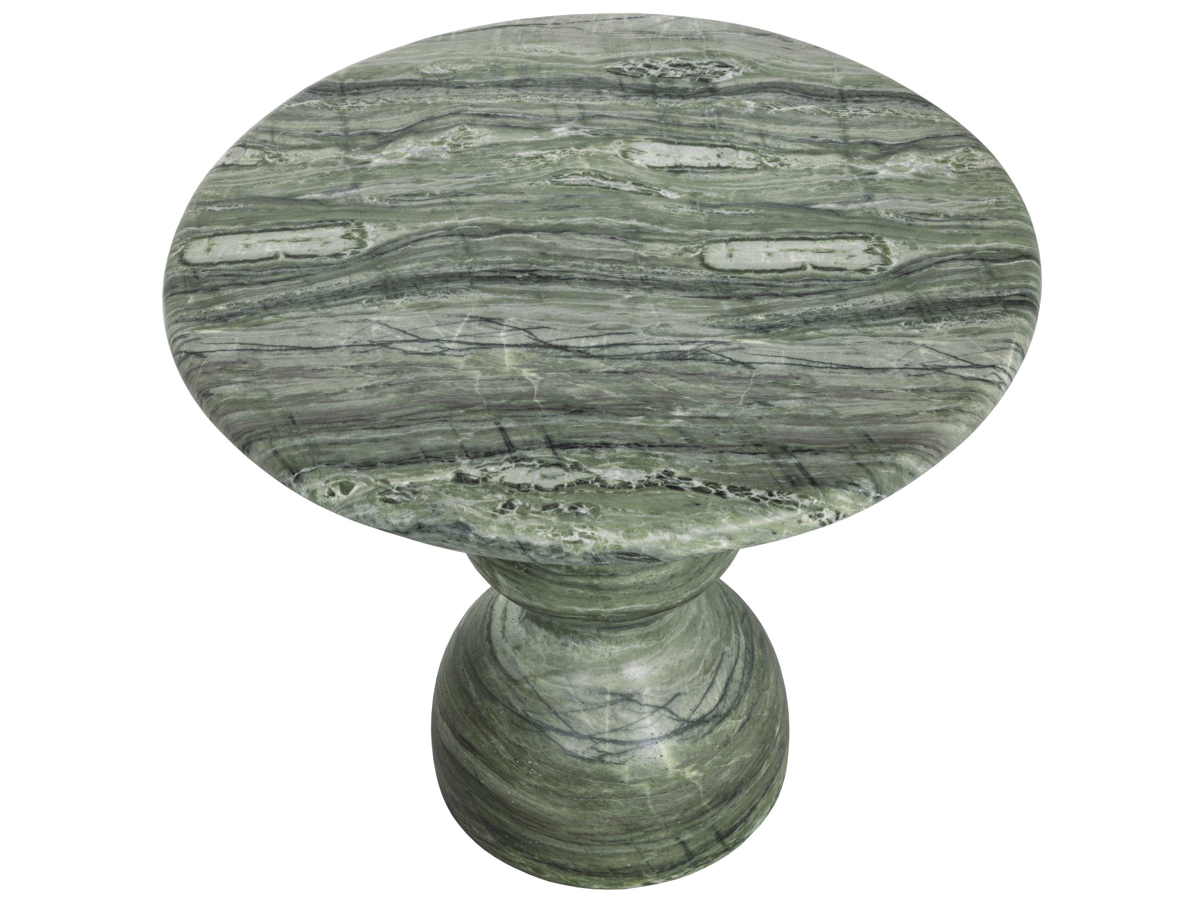 Sunpan Outdoor Raul Bistro Table in Marble Look in Sage in 34"