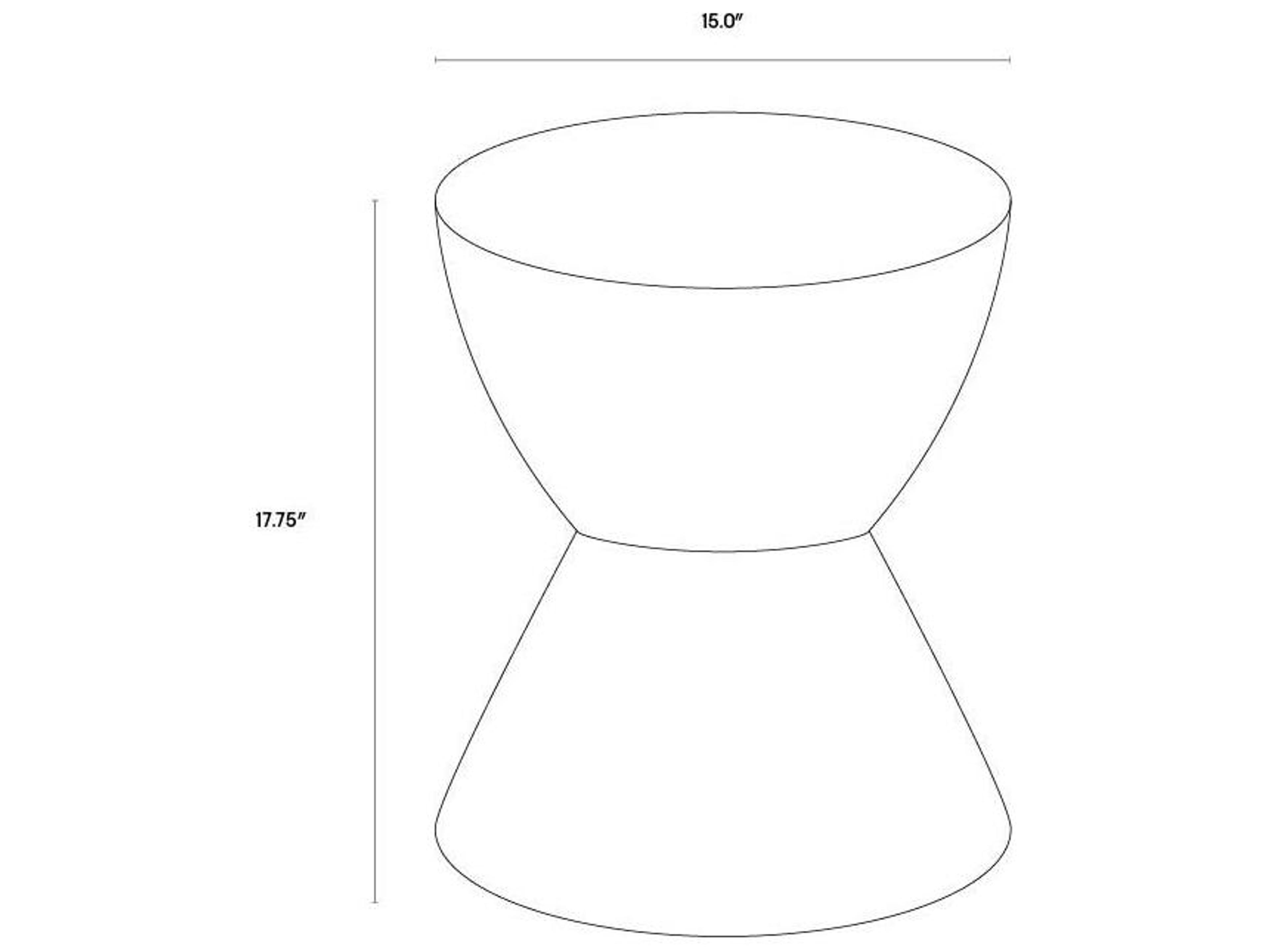 Sunpan Outdoor Logan End Table in Black