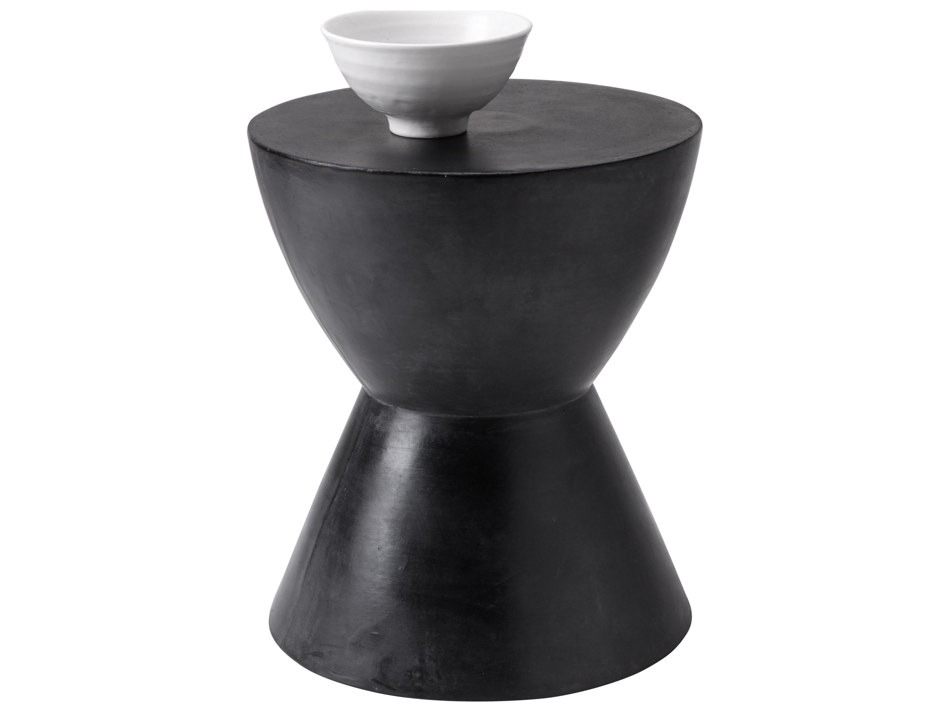 Sunpan Outdoor Logan End Table in Black