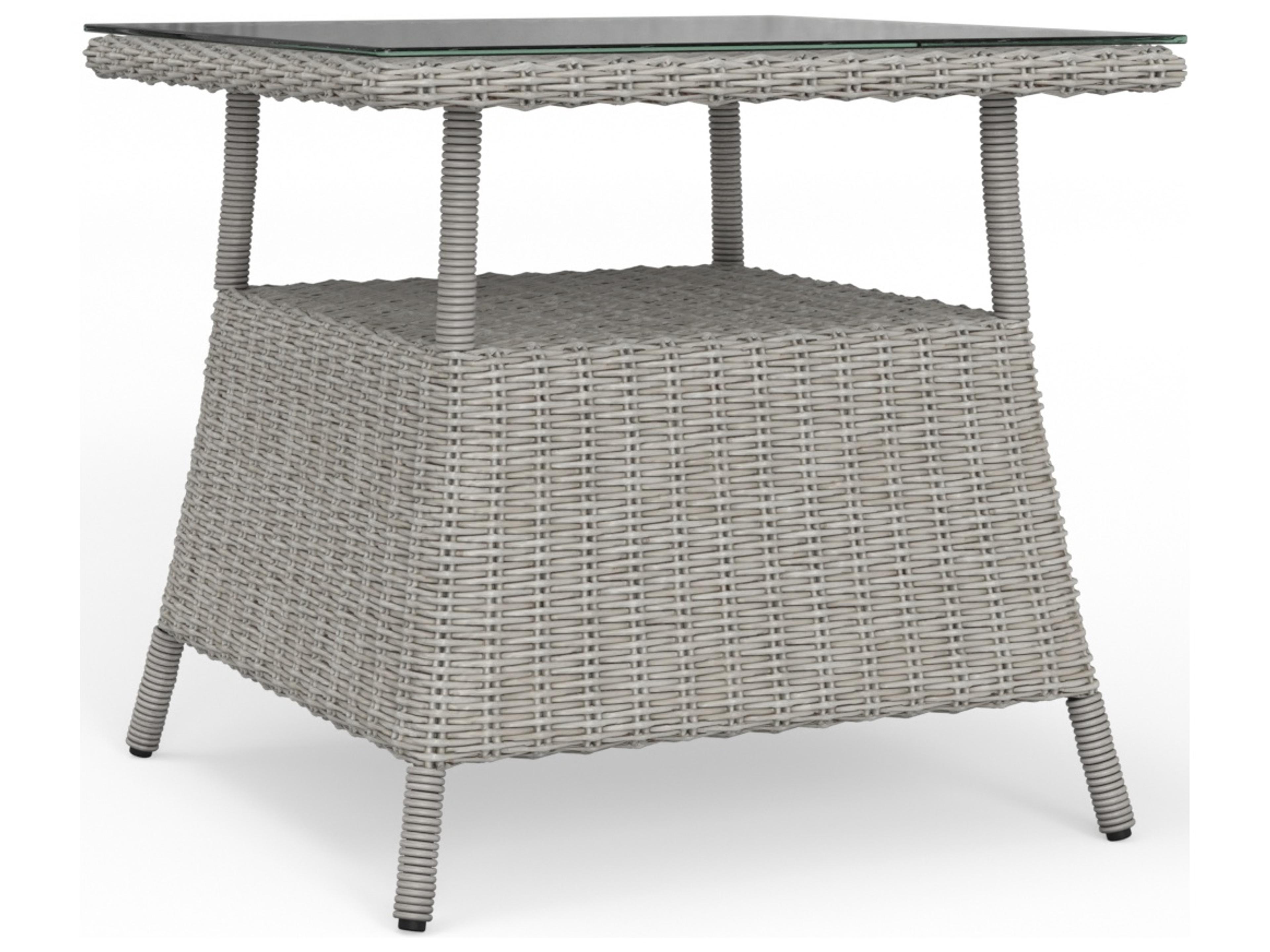 Juniper Bay Quick Ship Wicker Square End Table