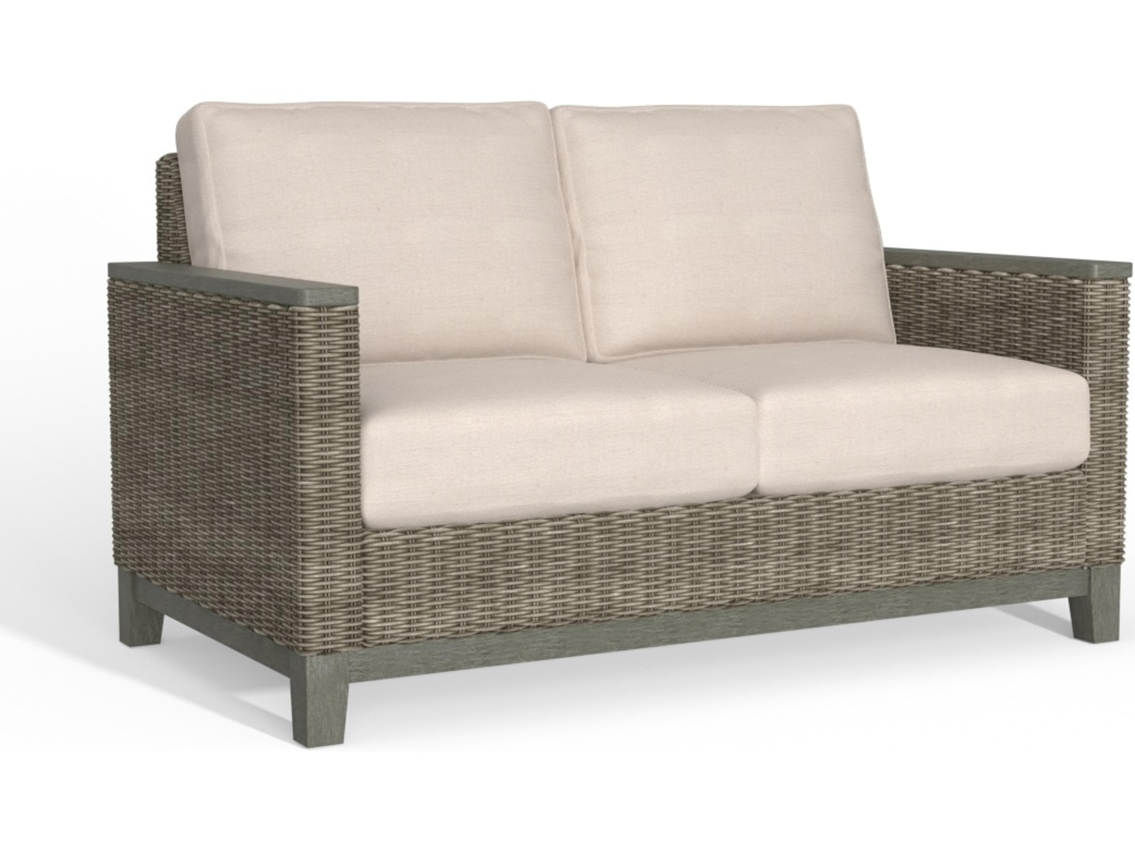 Timberline Quick Ship Wicker Cushion Loveseat