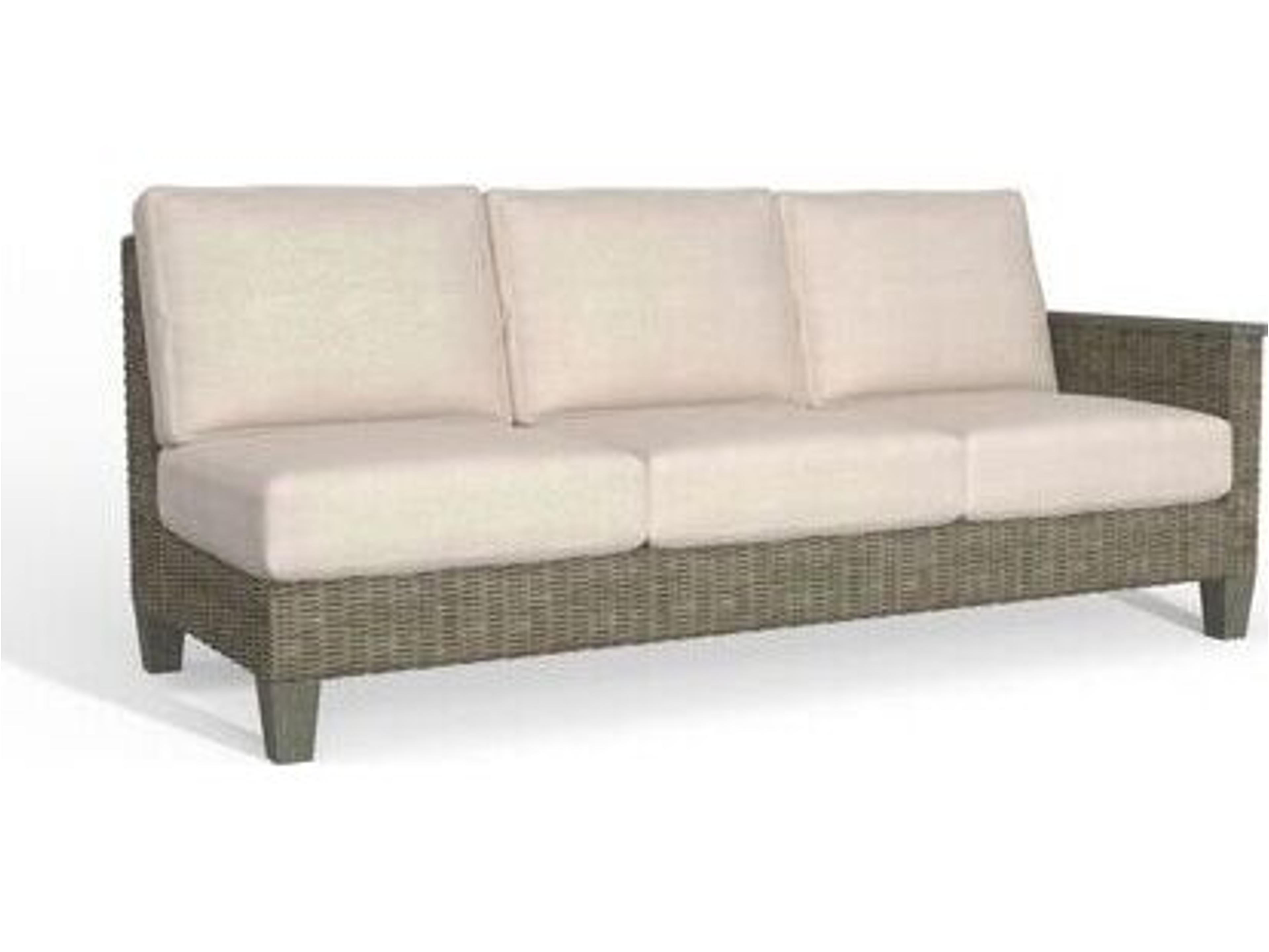 Timberline Wicker Right Arm Outdoor Sofa