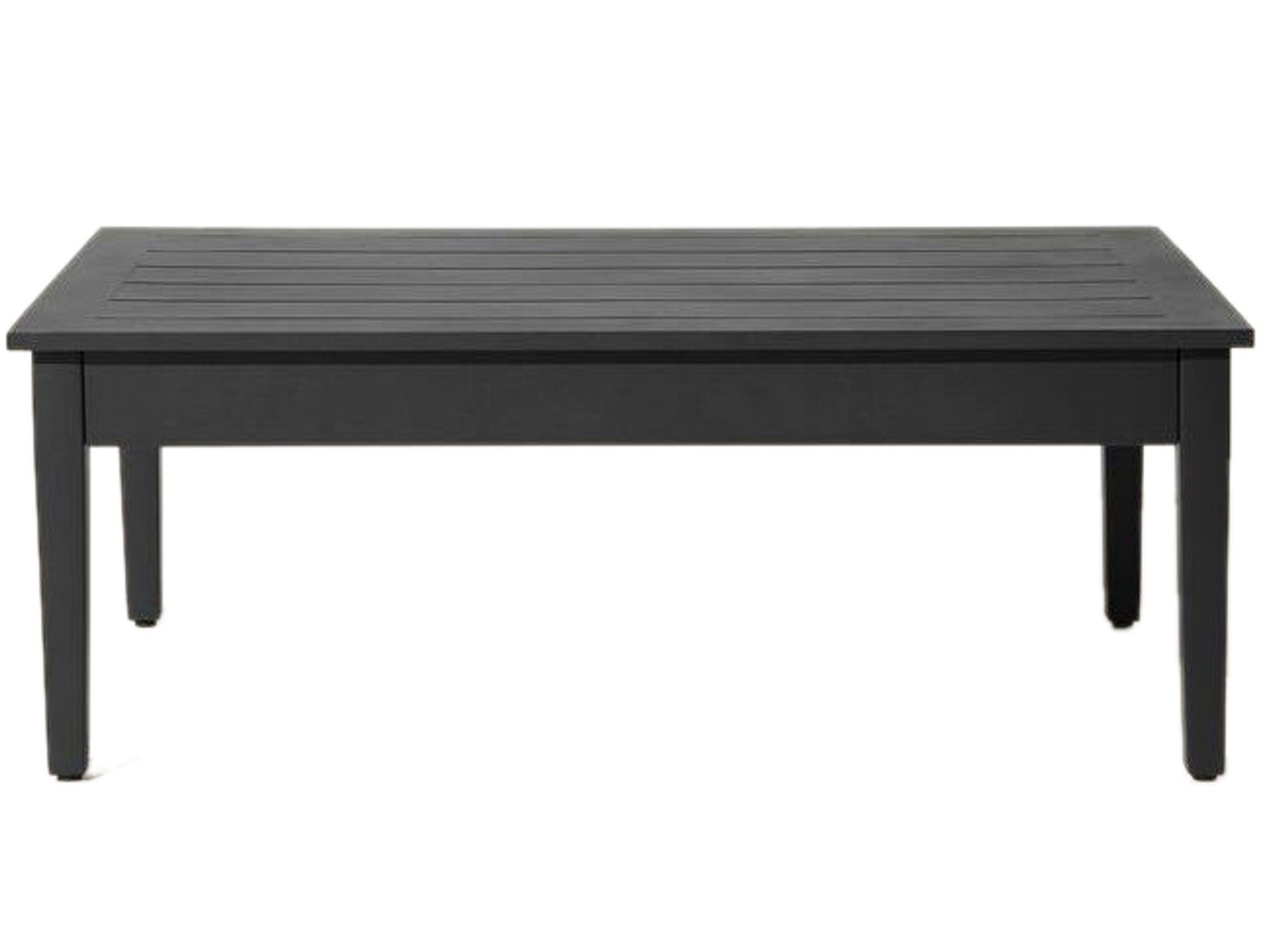 Nantucket Aluminum Rectangular Outdoor Patio Coffee Table