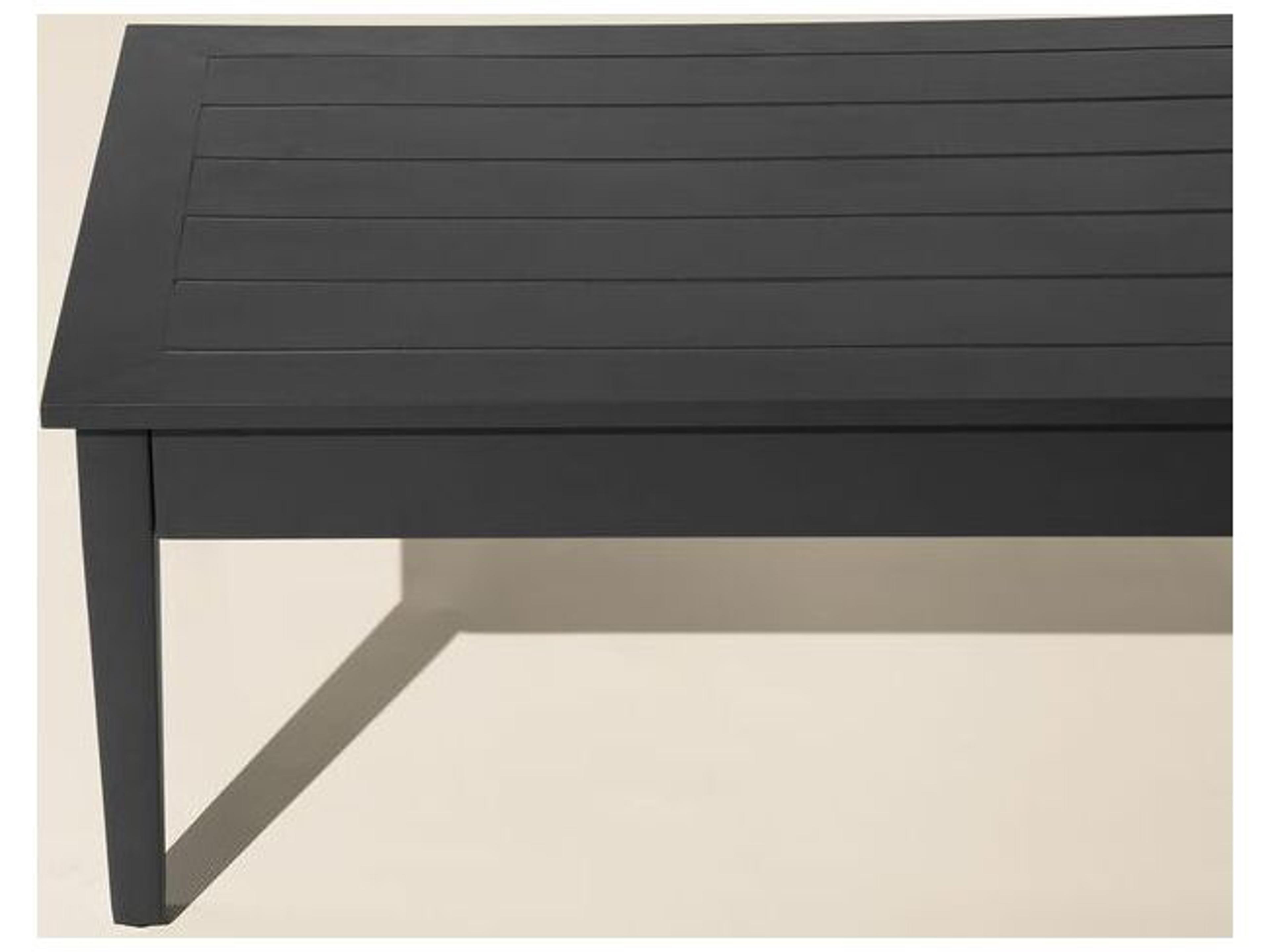 South Sea Rattan Nantucket Aluminum Rectangular Outdoor Patio Coffee Table