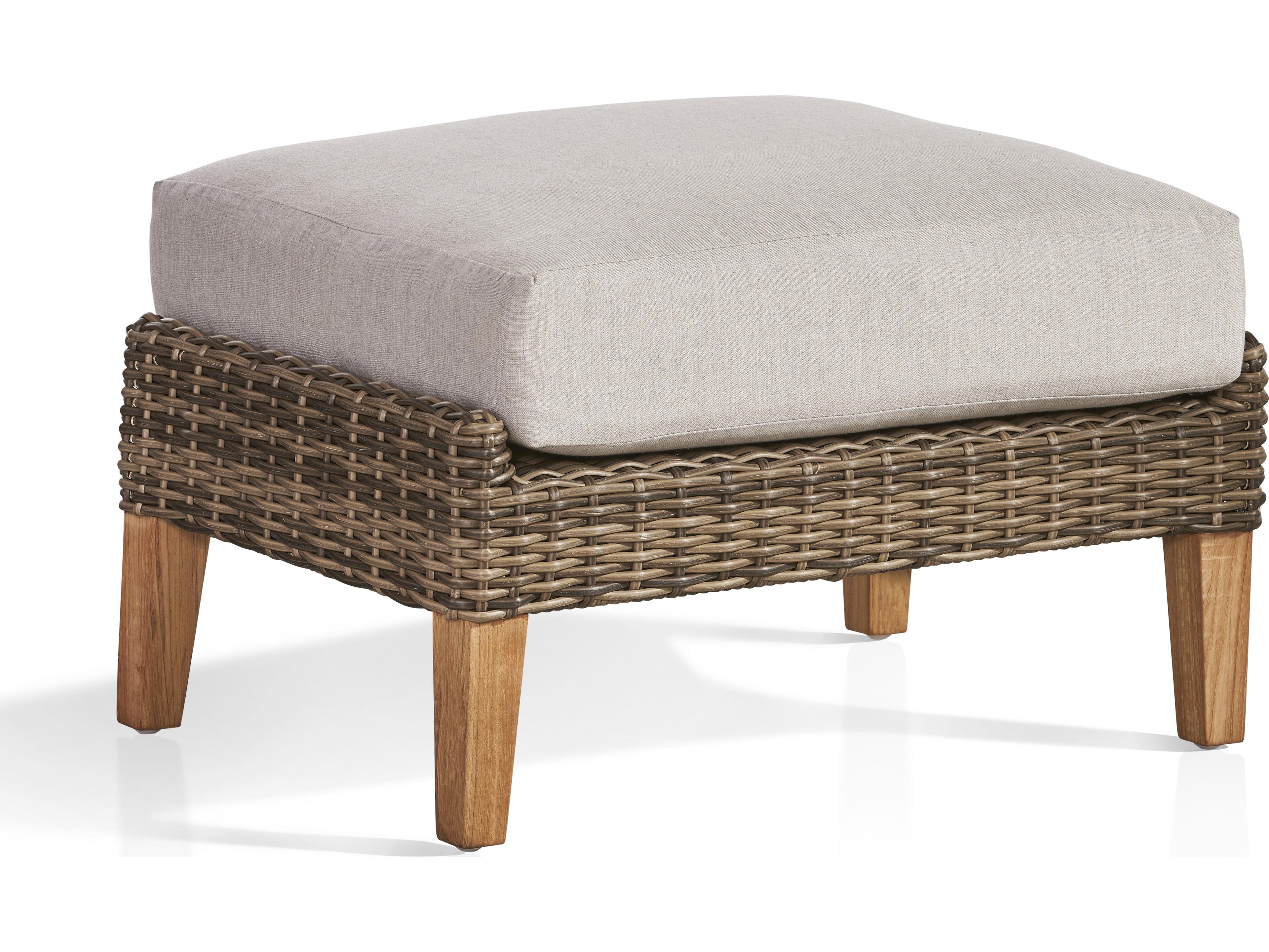 Payton Wicker Boulder Patio Ottoman
