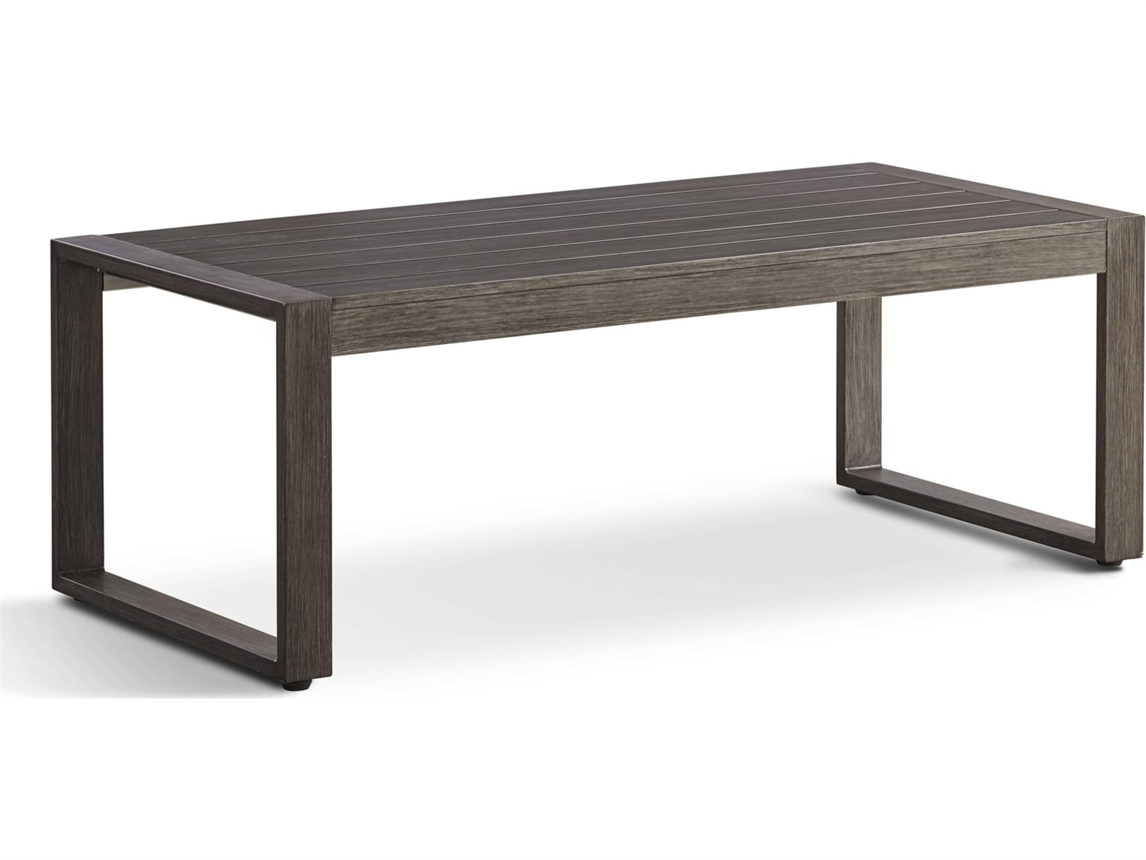 Ryan Aluminum Rectangular Outdoor Patio Coffee Table