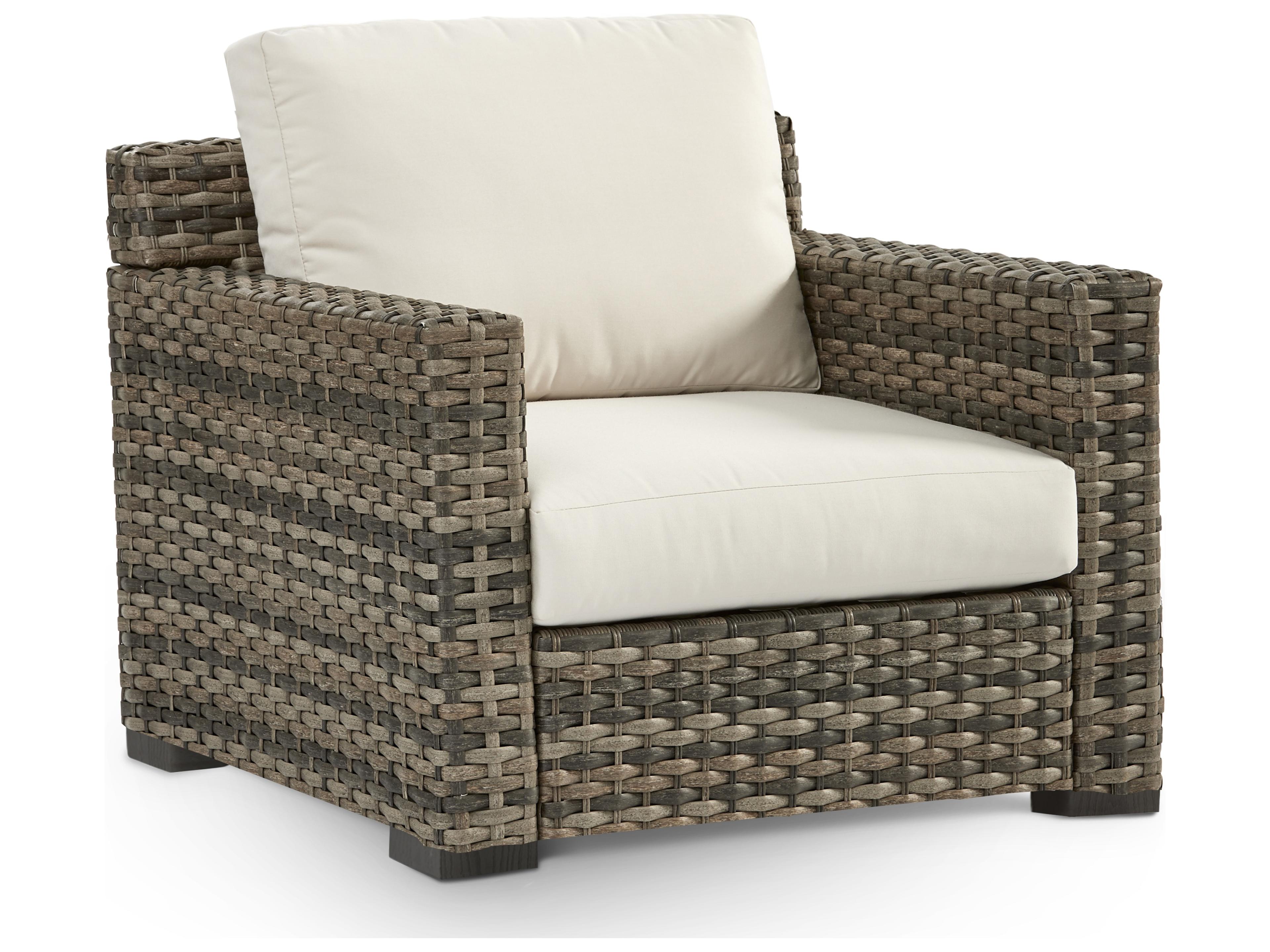 New Java Quick Ship Wicker Cushion Lounge Chair