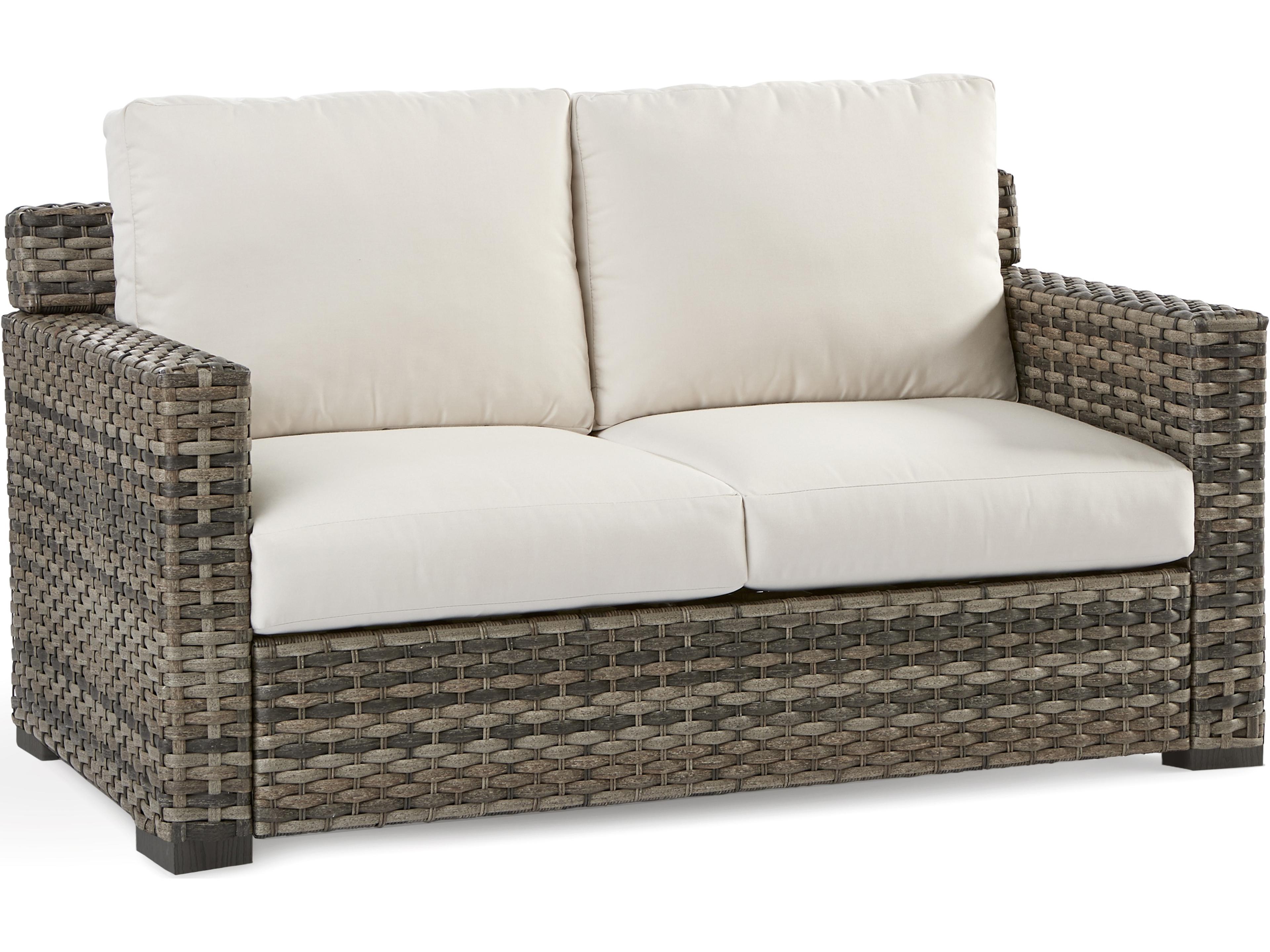 New Java Quick Ship Wicker Cushion Loveseat
