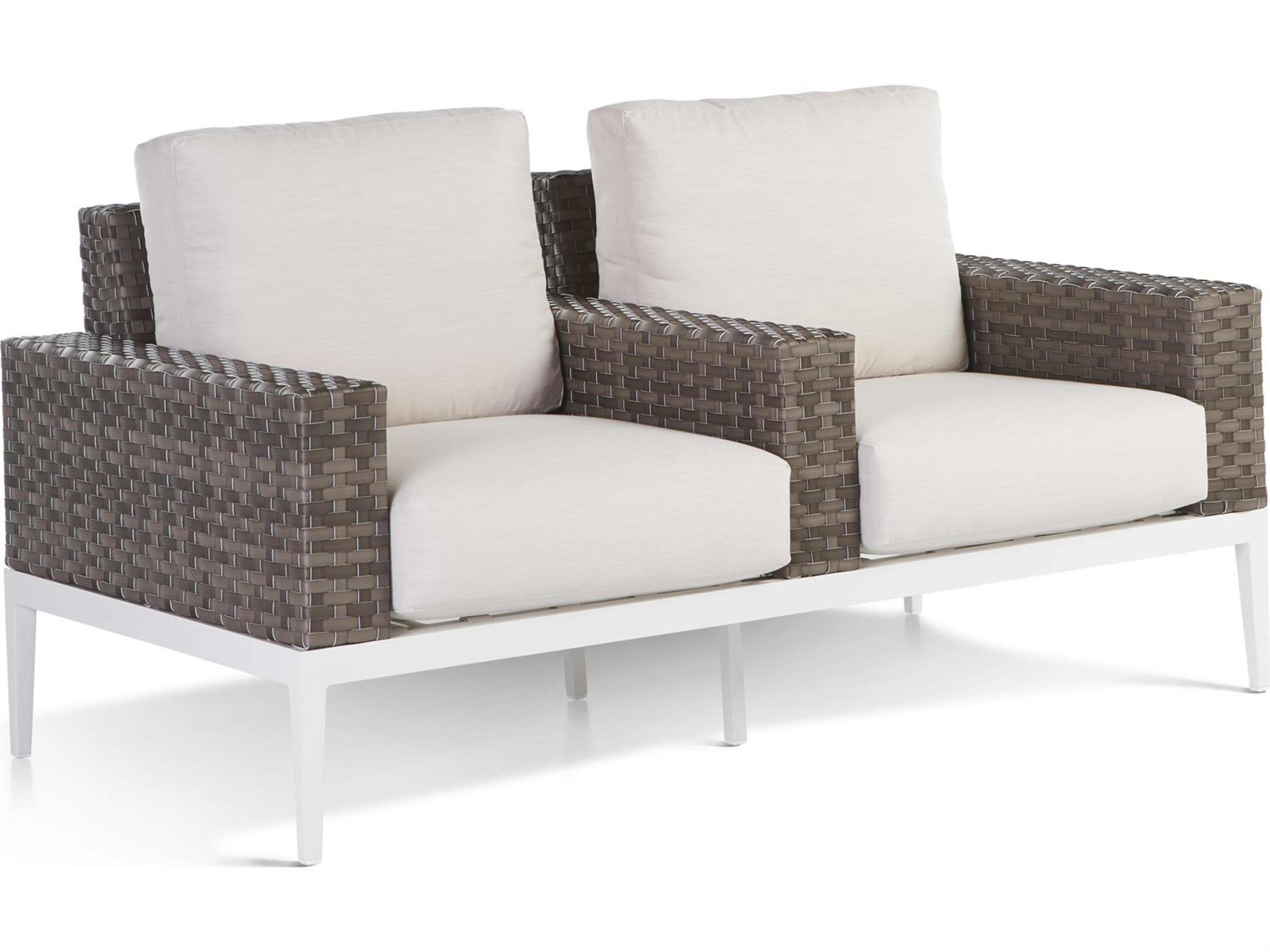 Stevie Wicker Theater-Style Outdoor Loveseat