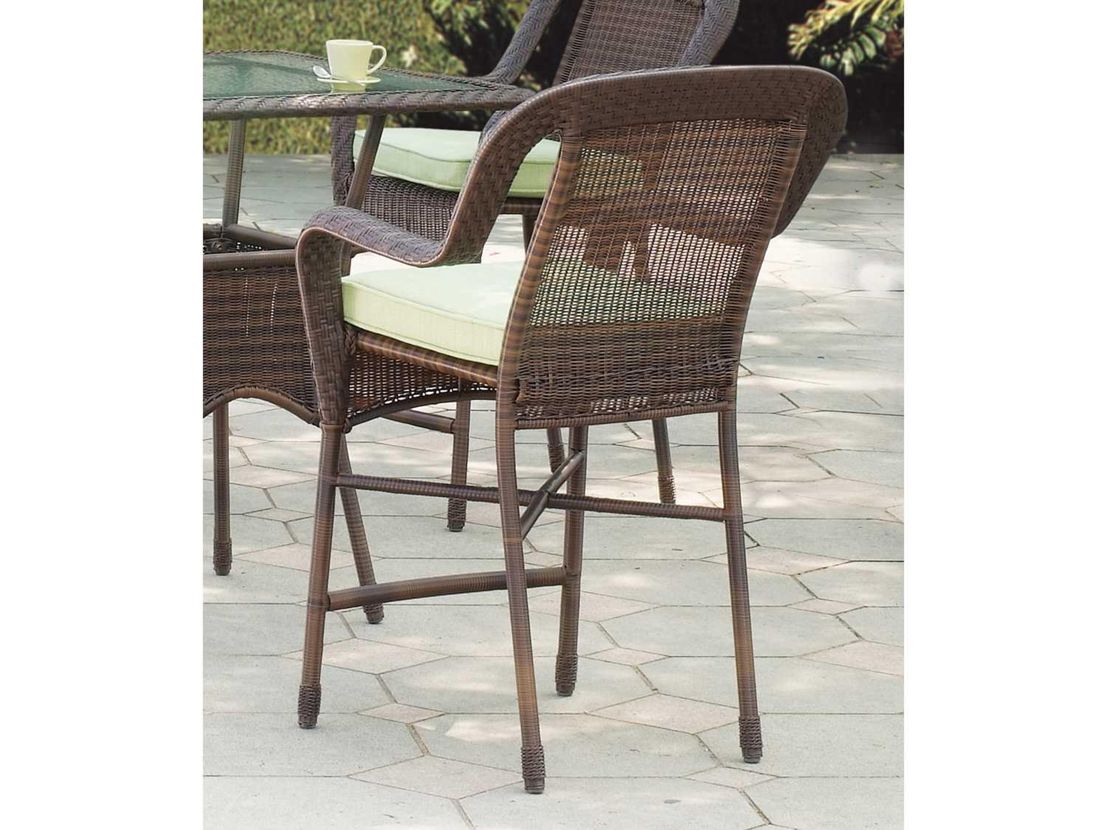 Key West Wicker Outdoor Counter Stool