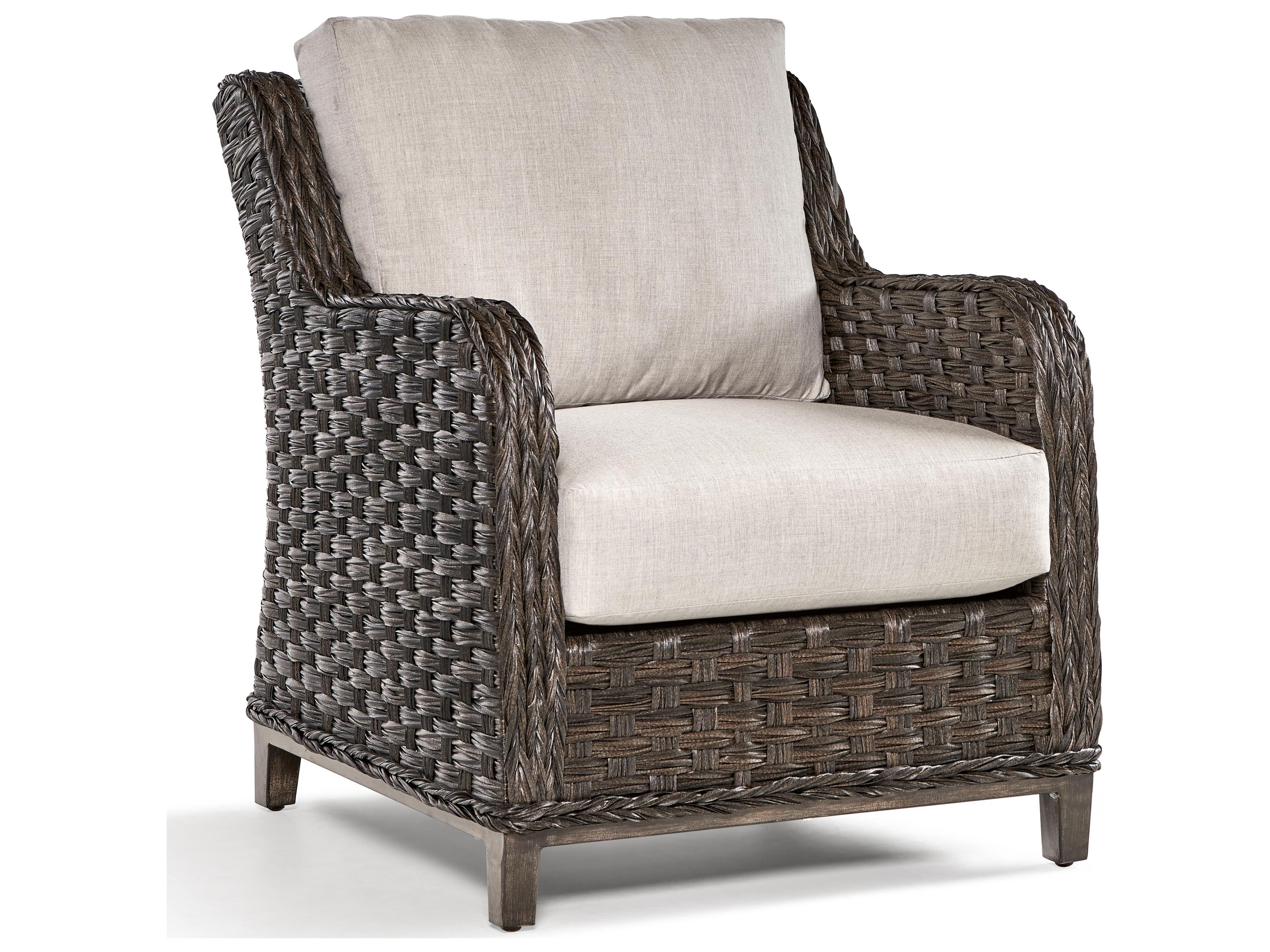 Grand Isle Quick Ship Wicker Cushion Lounge Chair