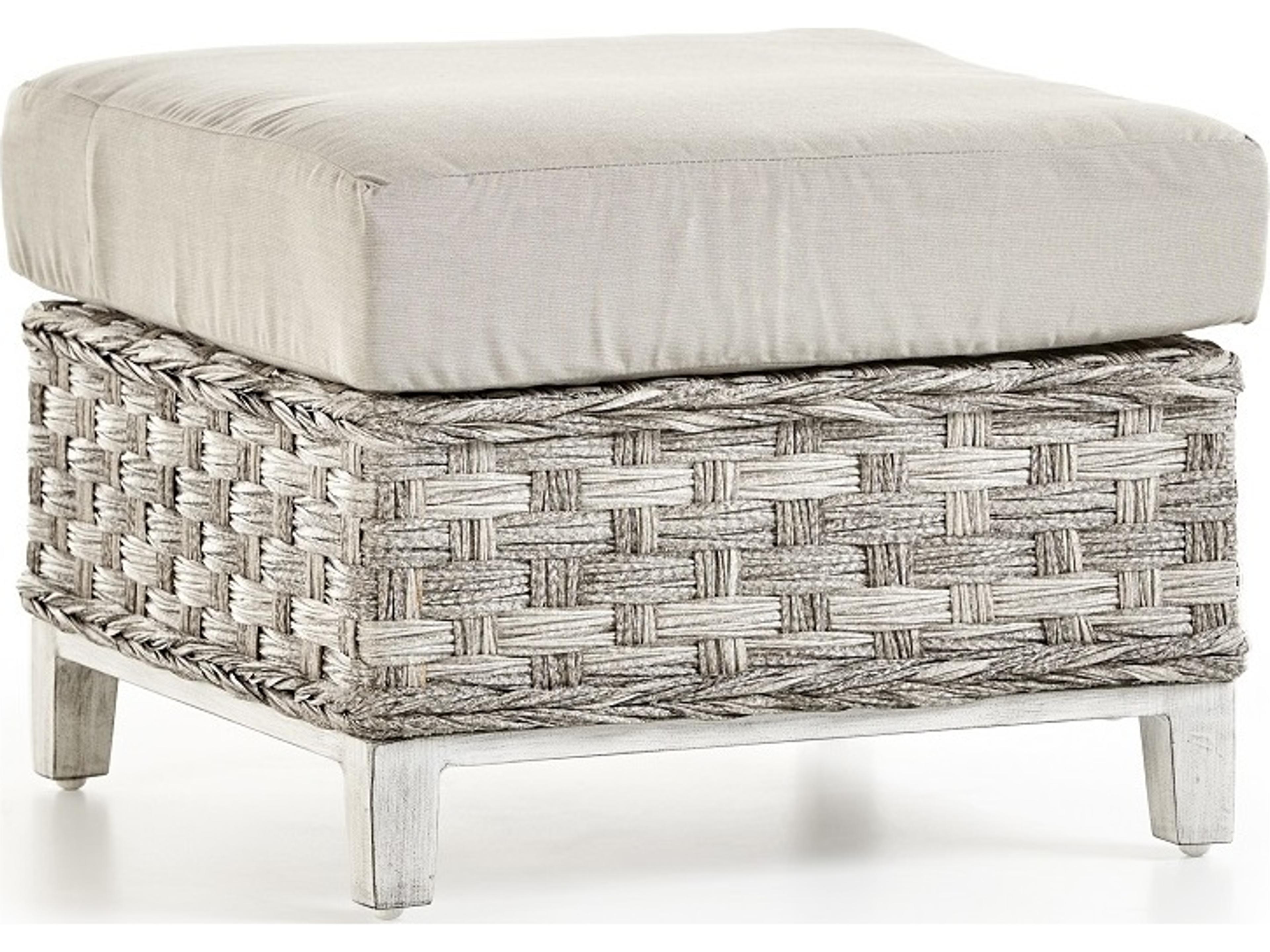 Grand Isle Wicker Outdoor Patio Ottoman