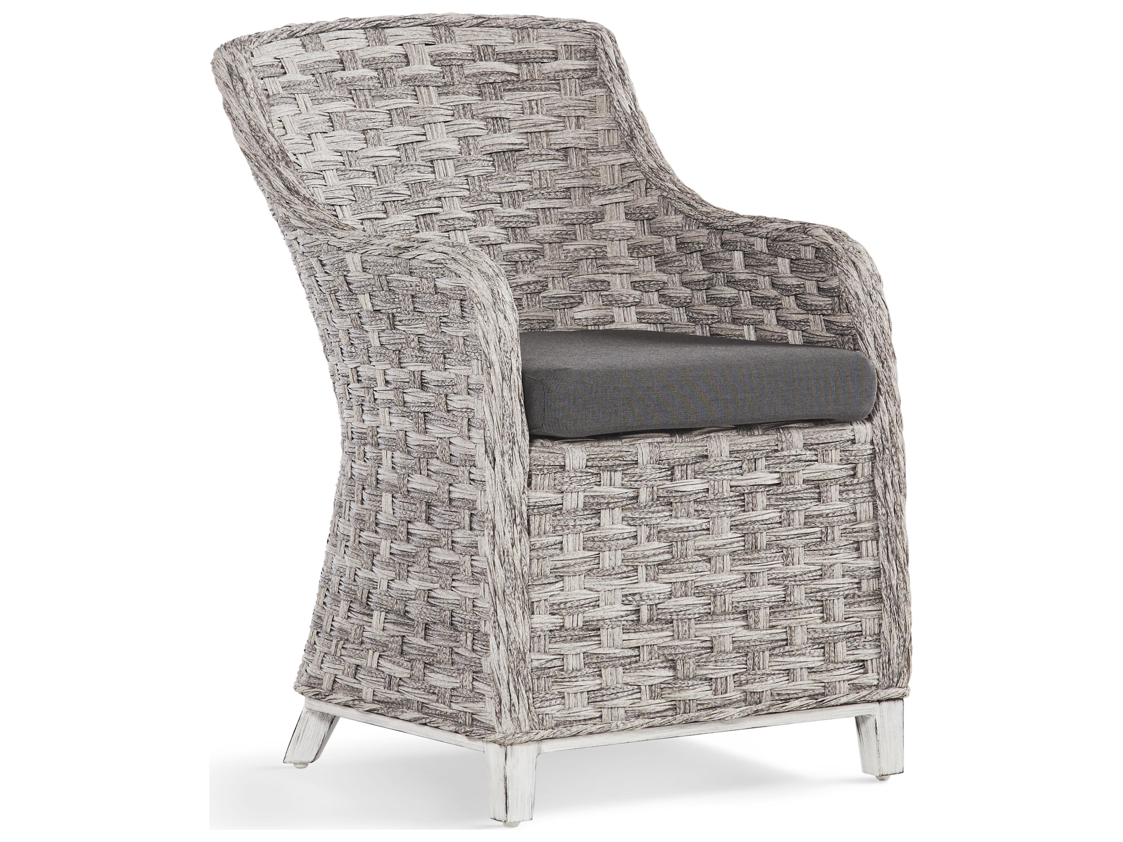 Grand Isle Quick Ship Wicker Cushion Dining Chair
