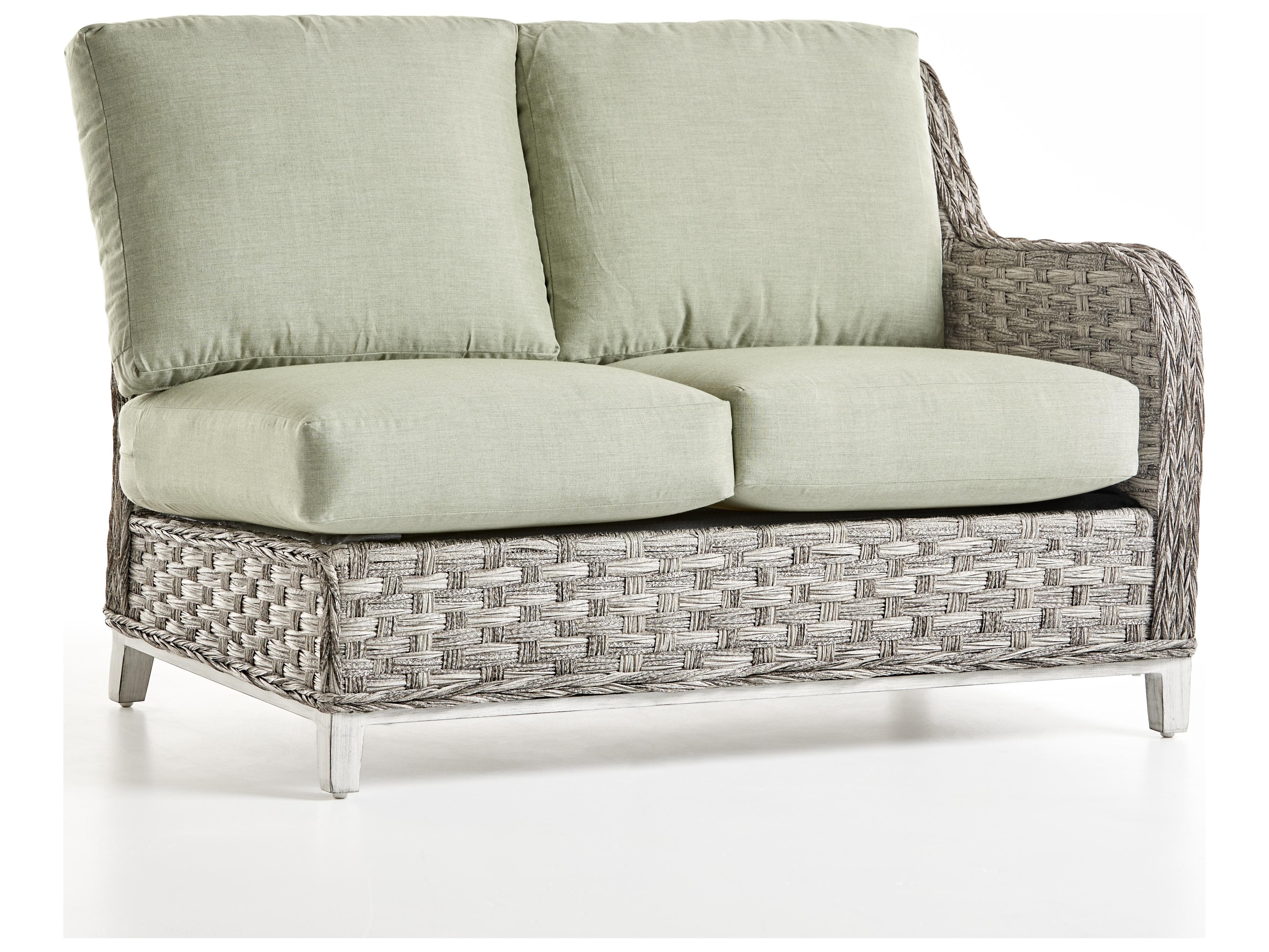 Grand Isle Quick Ship Wicker Cushion Loveseat