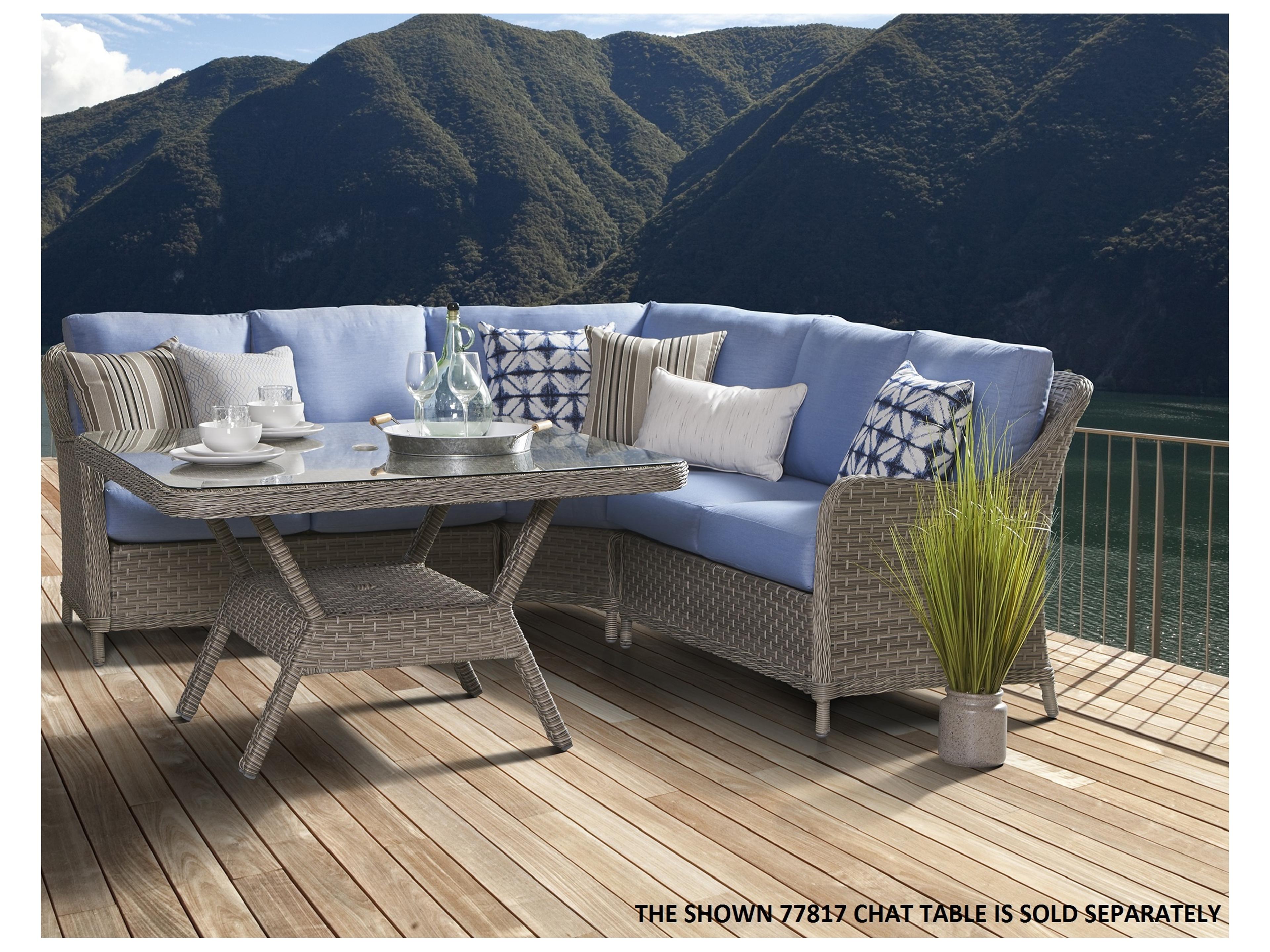 Mayfair Quick Ship Wicker Cushion Lounge Set