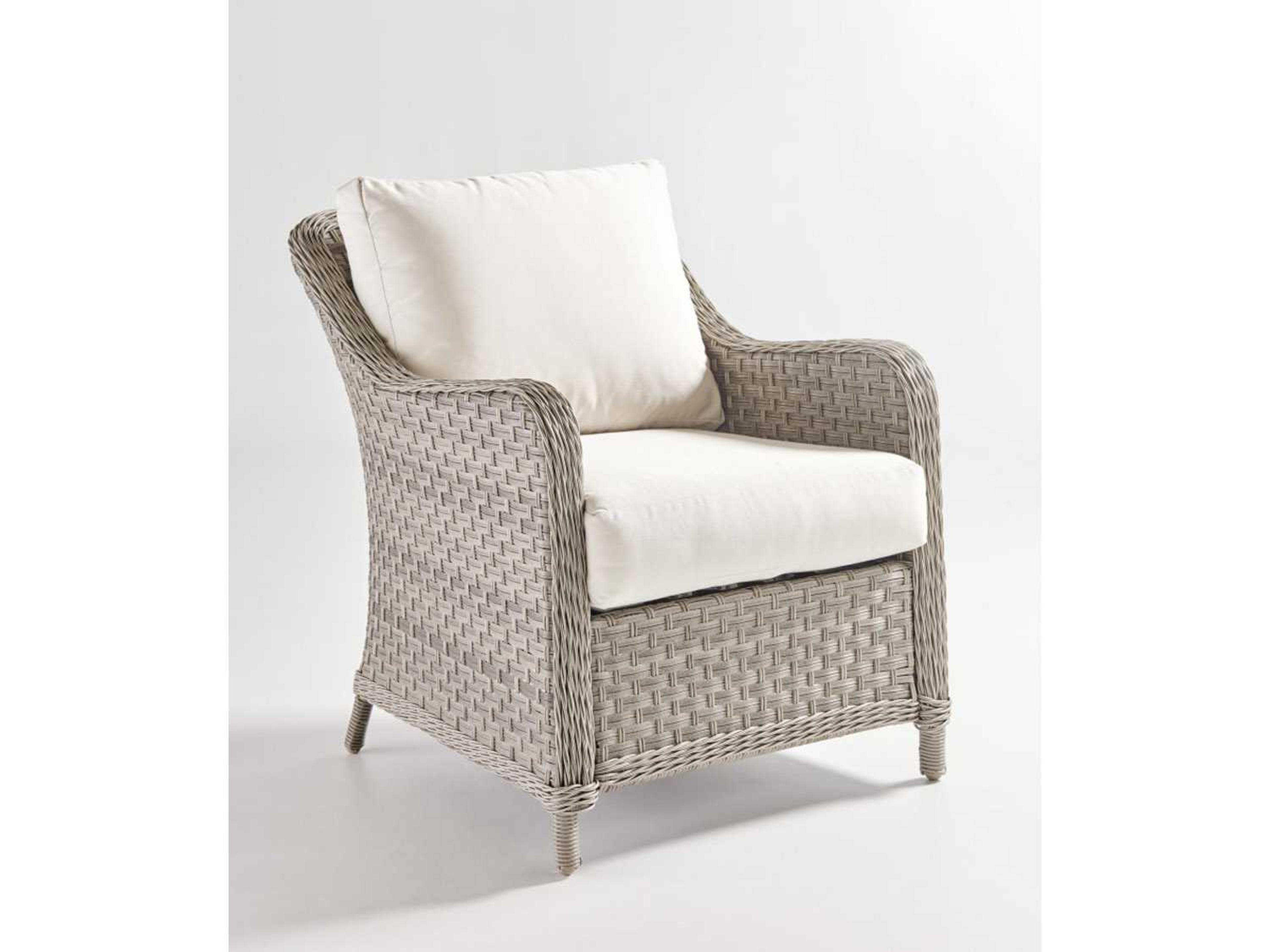 Mayfair Wicker Pebble Patio Lounge Chair