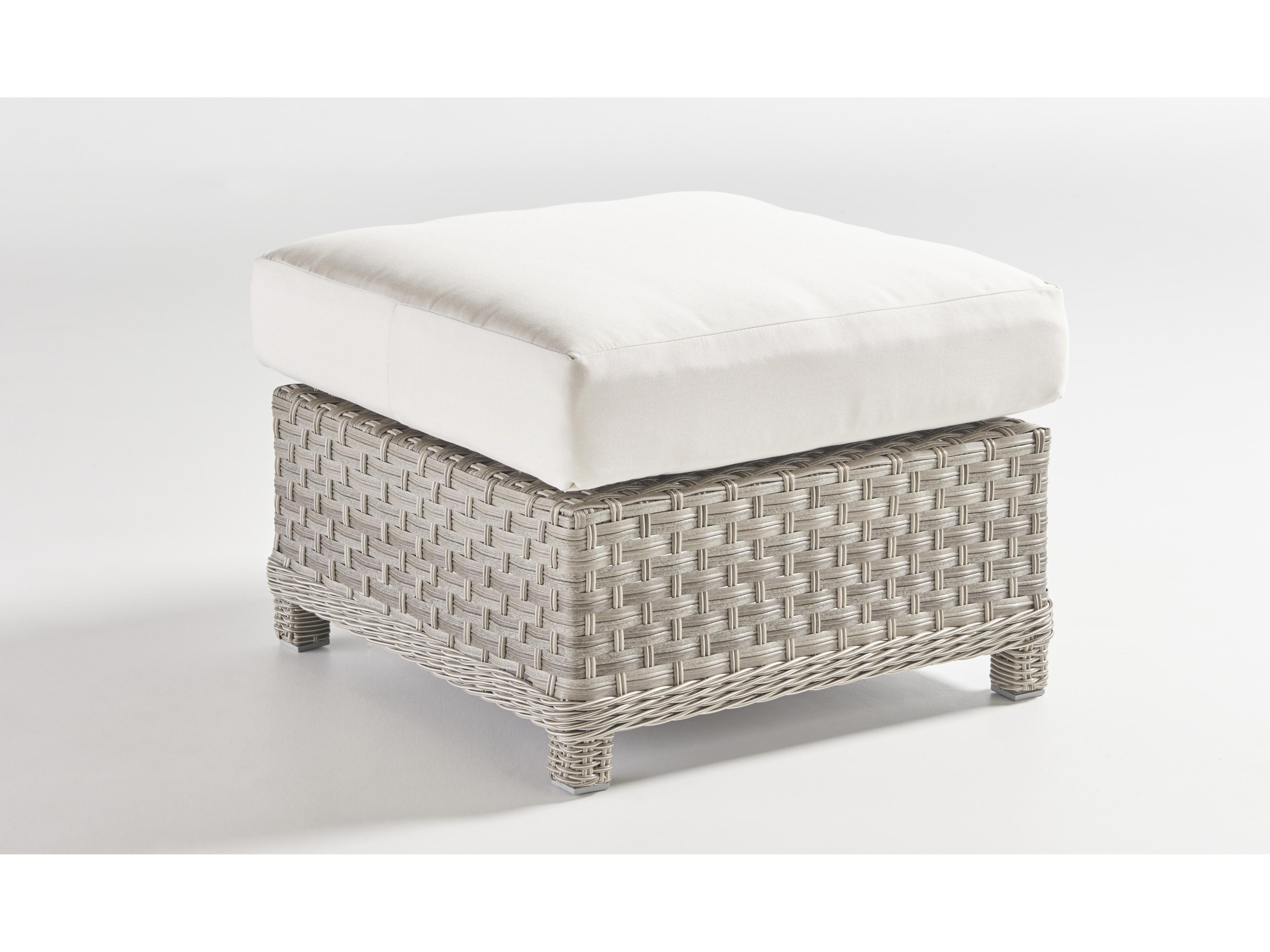 Mayfair Quick Ship Wicker Cushion Ottoman