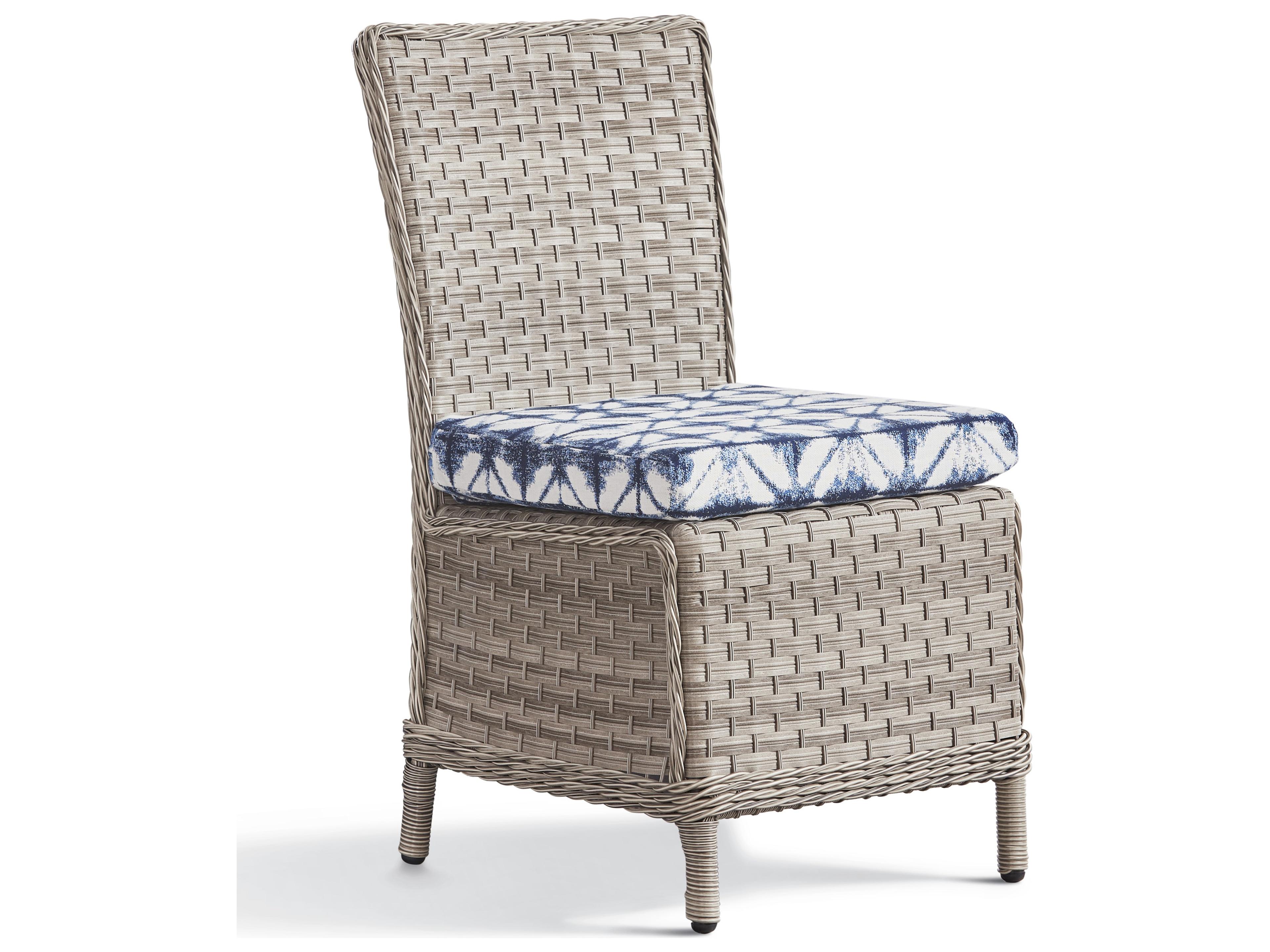 Mayfair Quick Ship Wicker Cushion Dining Chair