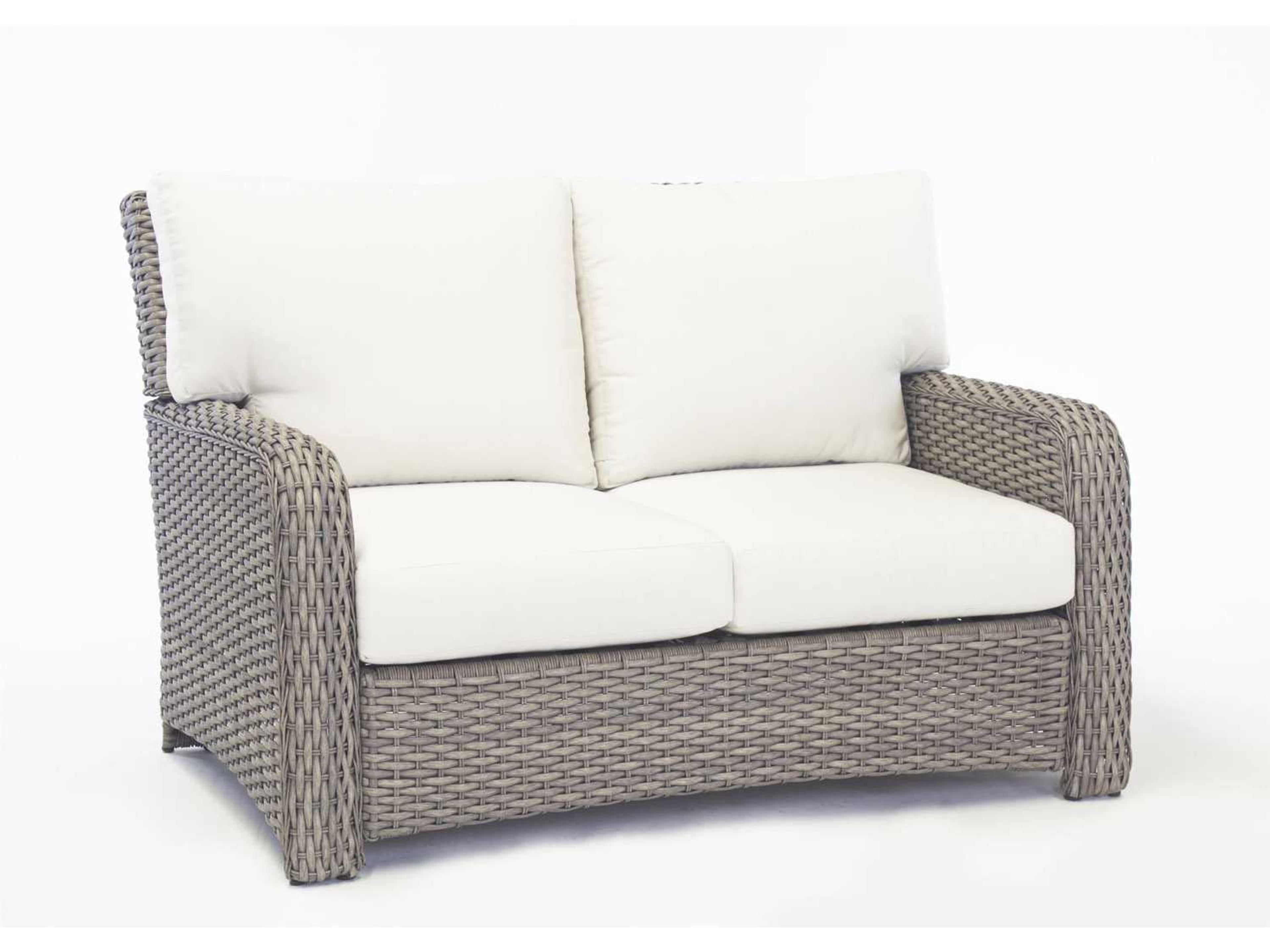 South Sea Rattan St Tropez Wicker Outdoor Loveseat
