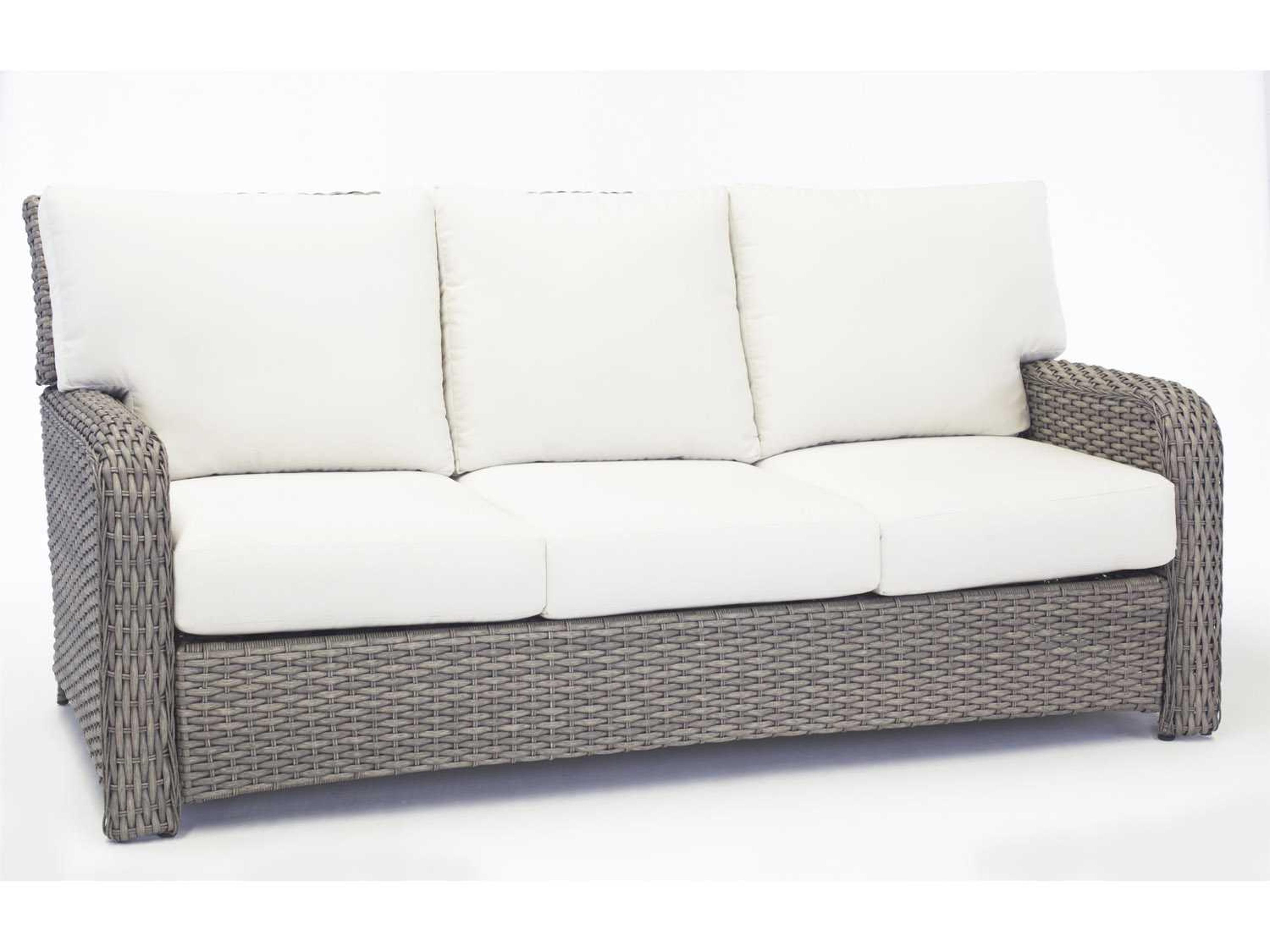South Sea Rattan St Tropez Wicker Outdoor Sofa