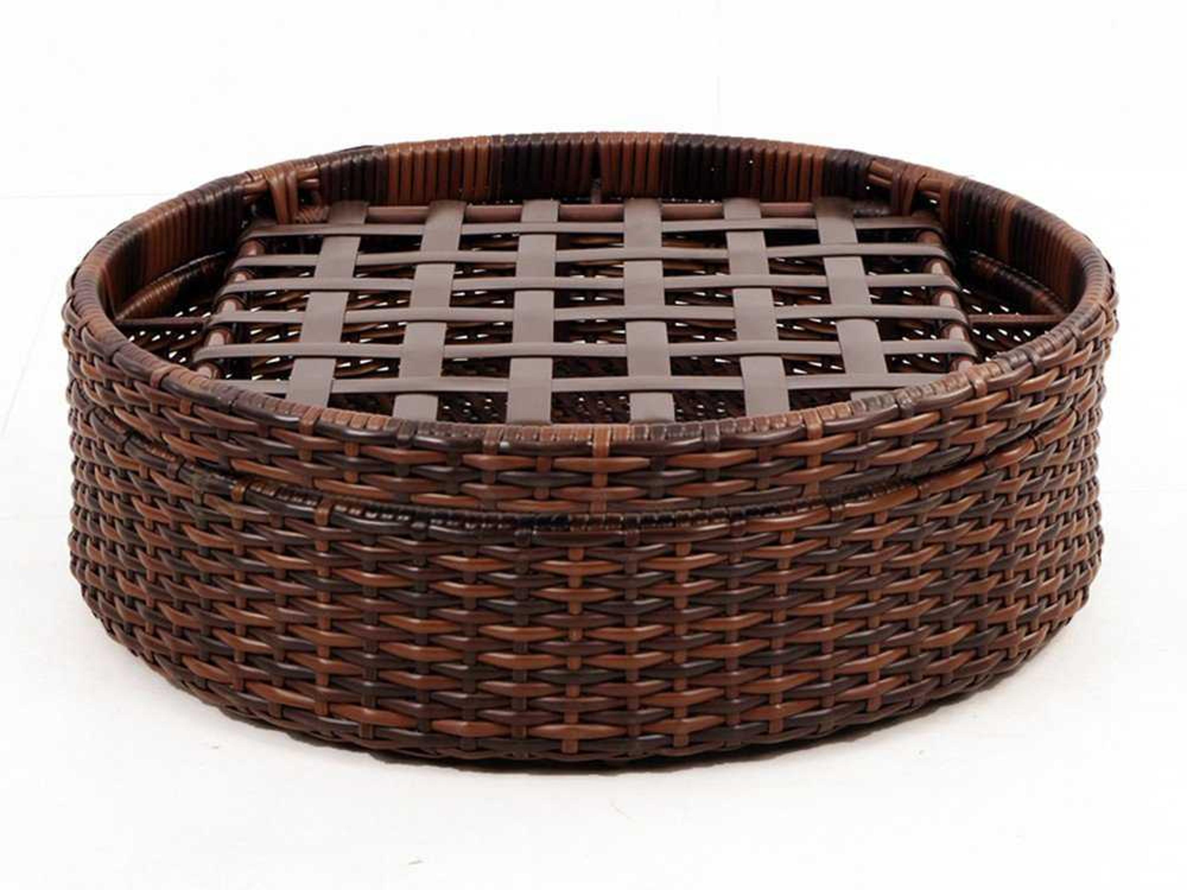 South Sea Rattan St Tropez Wicker Patio Ottoman