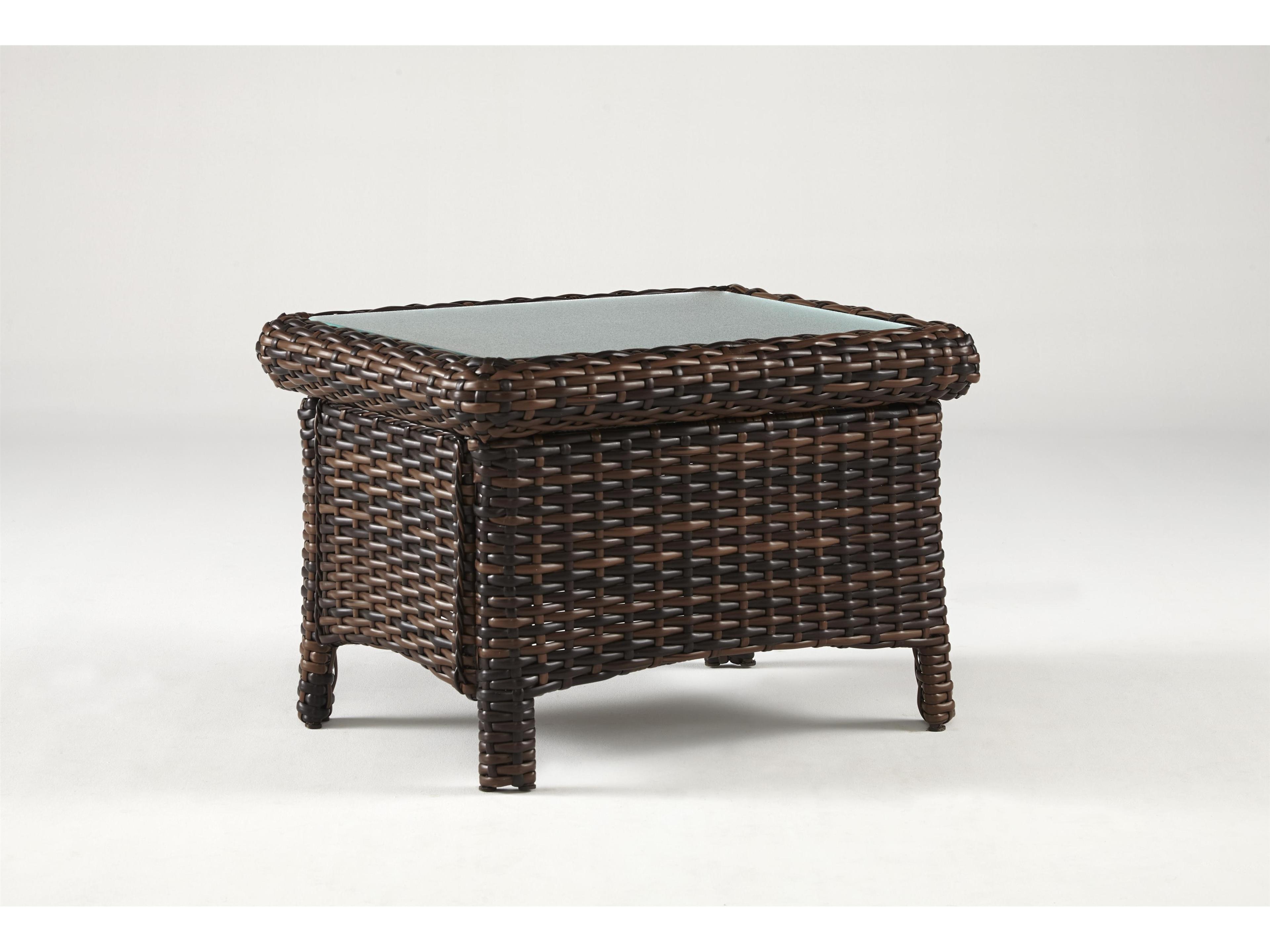 St Tropez Quick Ship Aluminum Rectangular End Table