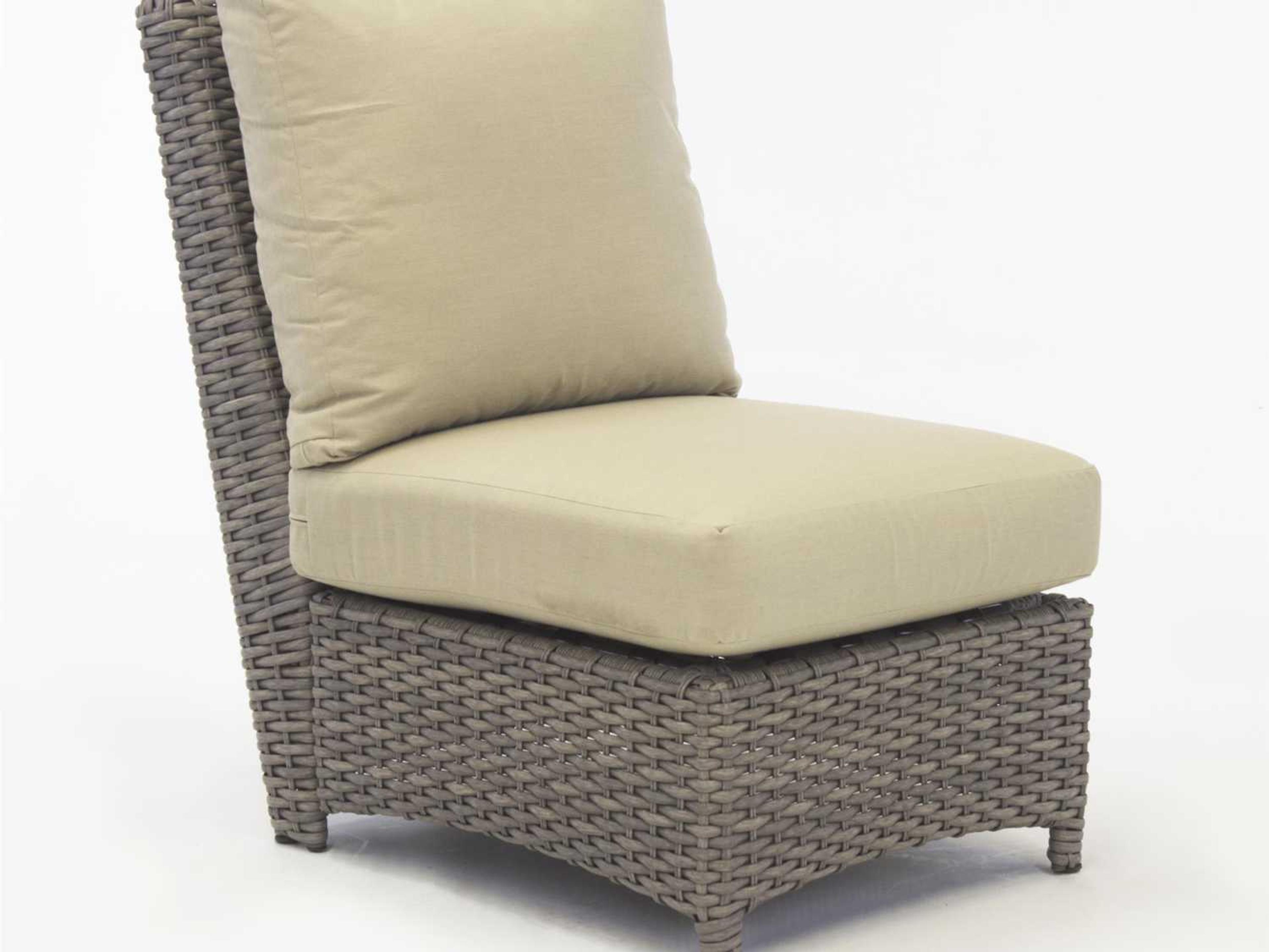 South Sea Rattan St Tropez Wicker Modular Outdoor Patio Lounge Chair