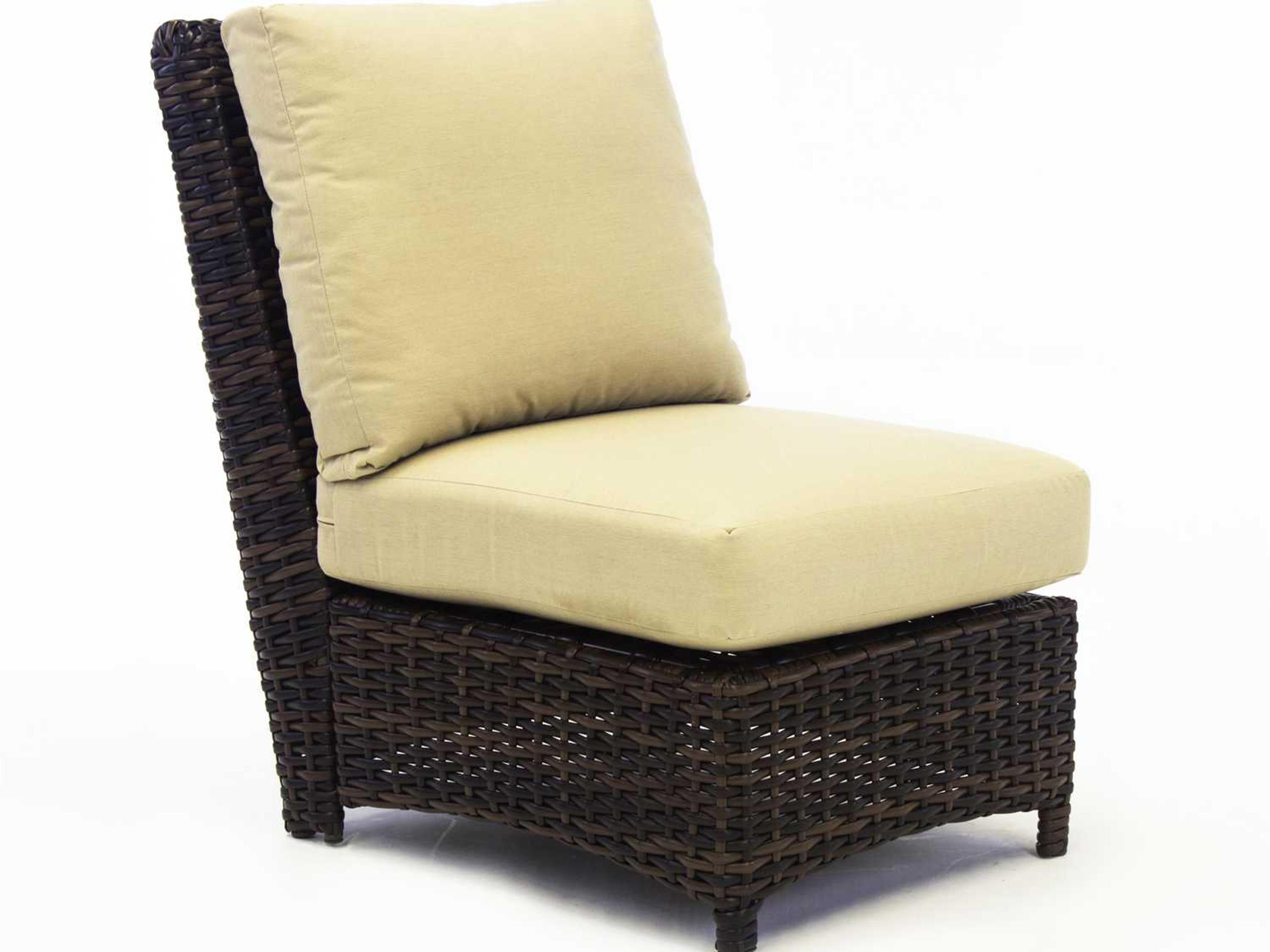 St Tropez Wicker Modular Outdoor Patio Lounge Chair