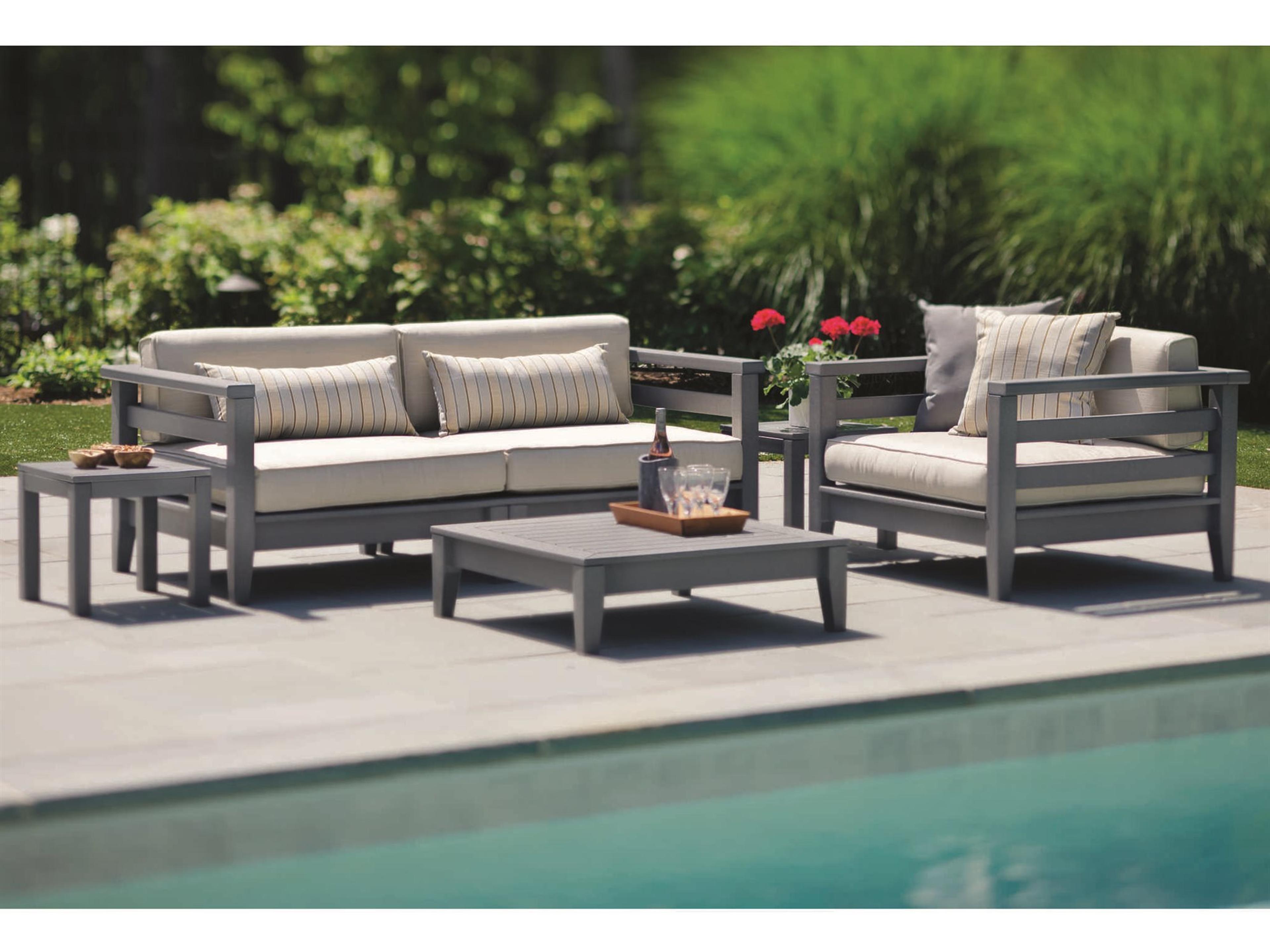 Cambridge Recycled Plastic Cushion Patio Lounge Set