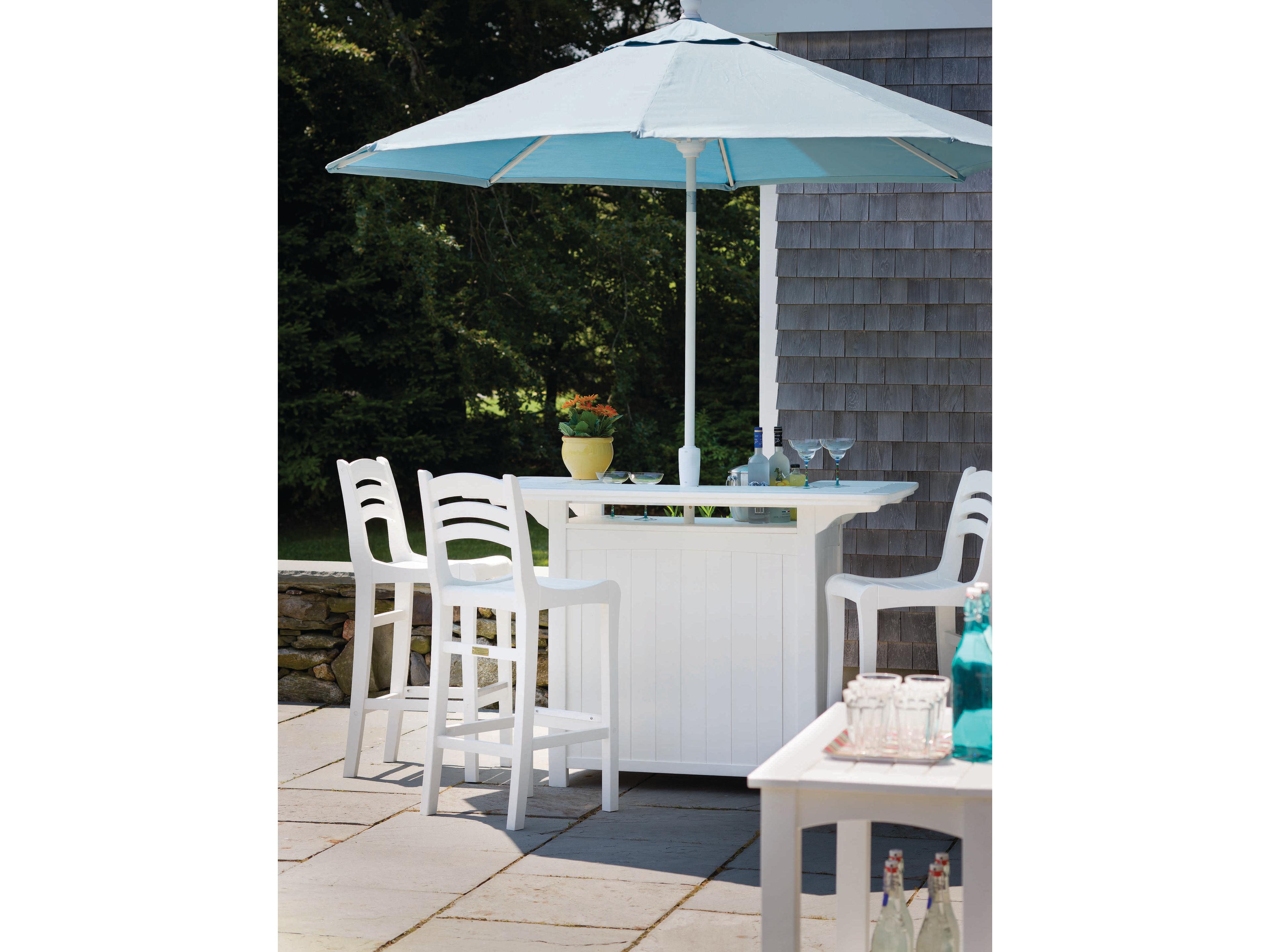 Seaside Casual Portsmouth Recycled Plastic Rectangular Party Outdoor Bar Table