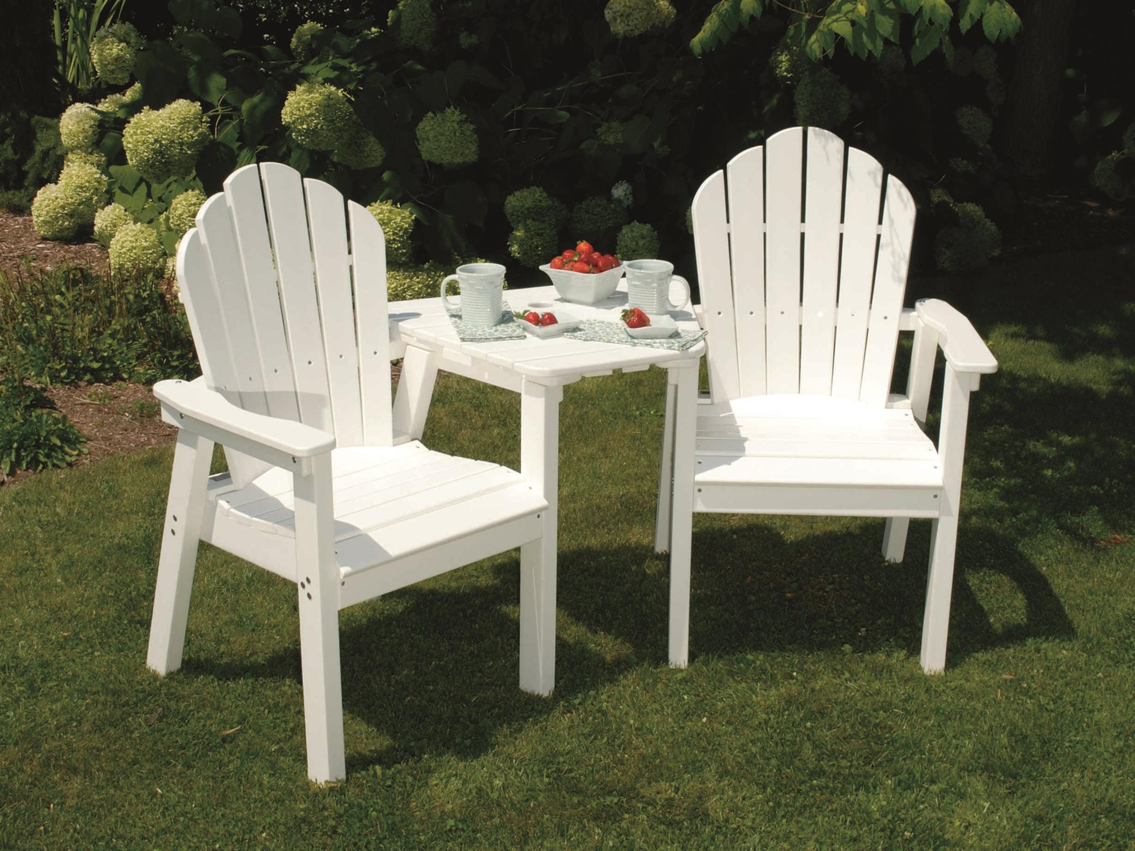 Classic Adirondack Recycled Plastic Outdoor Patio Dining Set