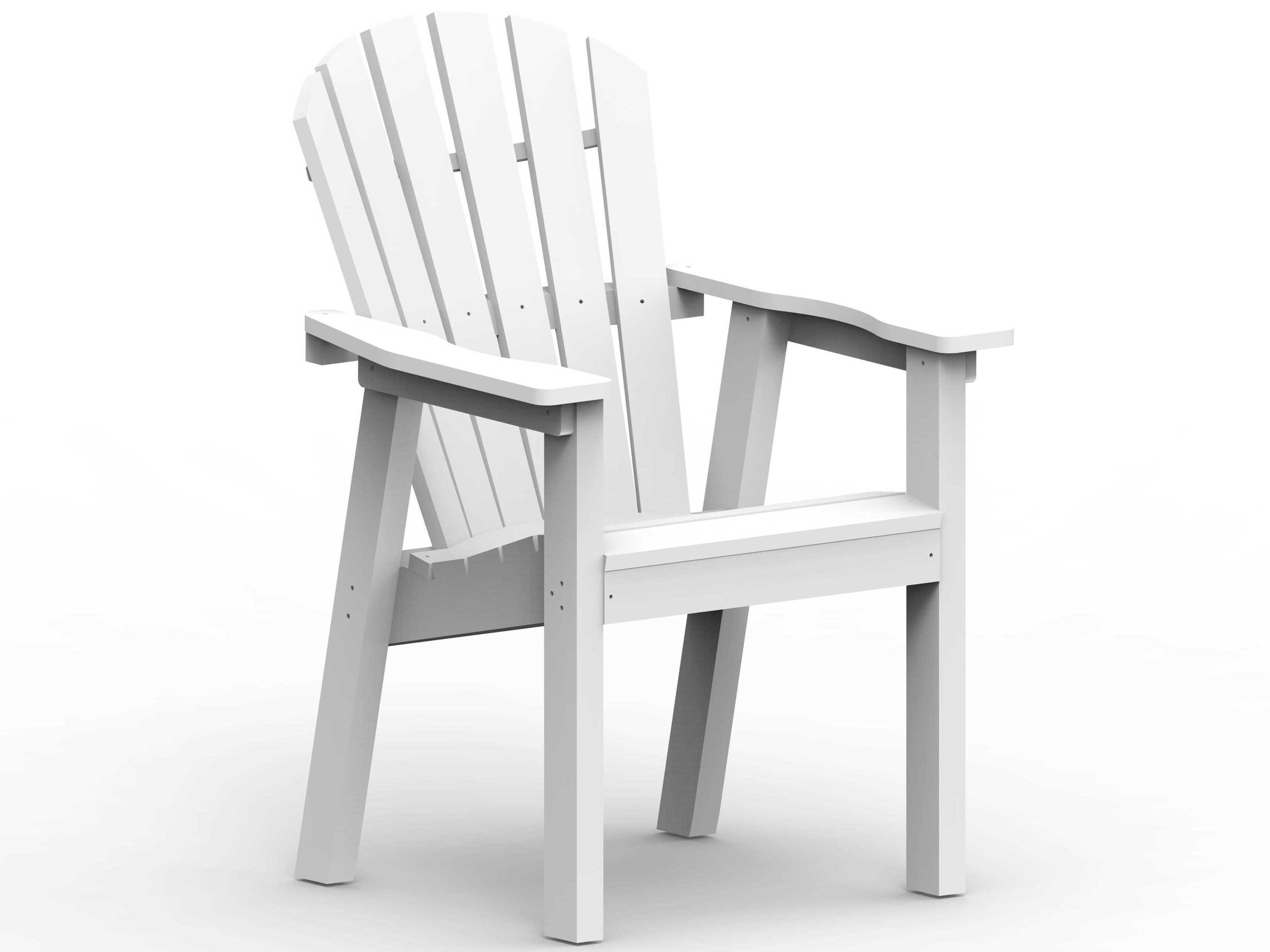 Shellback Adirondack Recycled Plastic Patio Dining Arm Chair