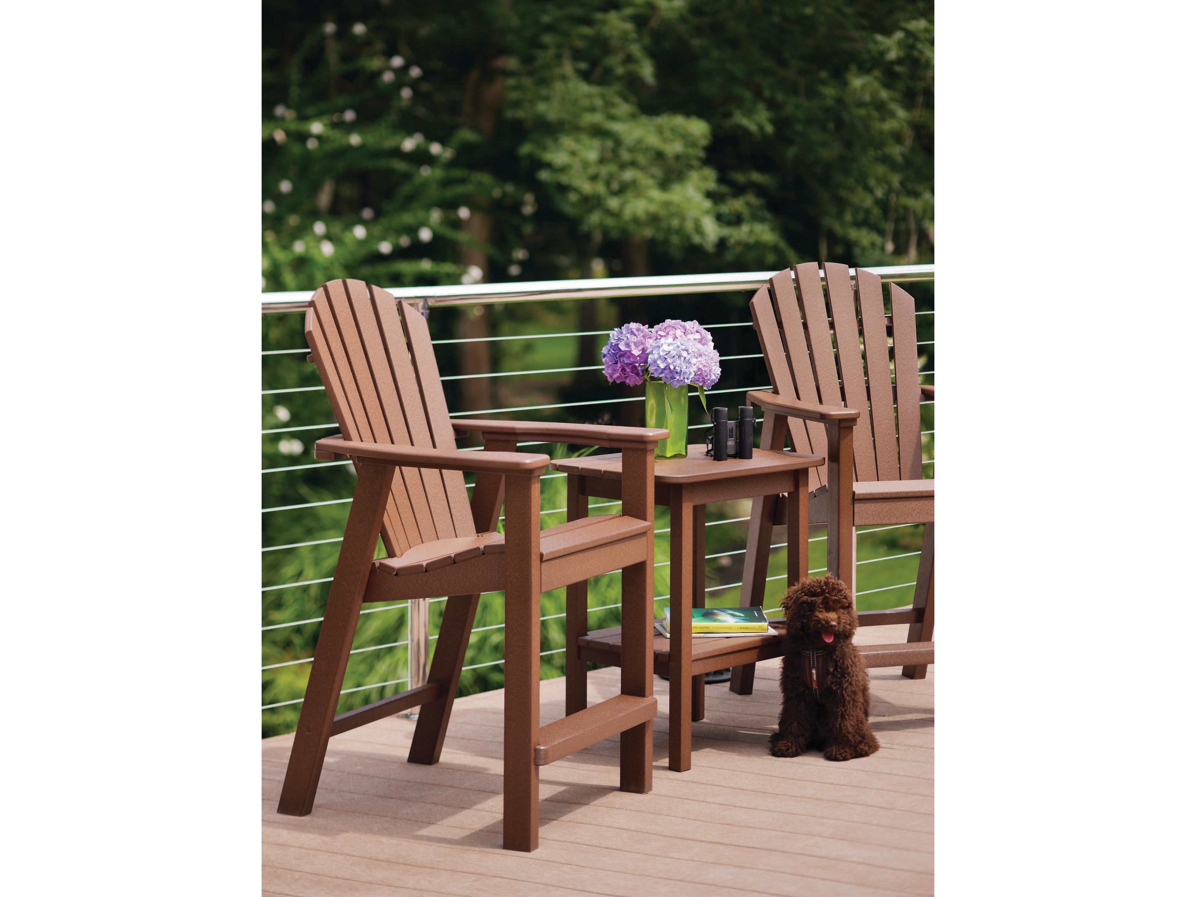 Seaside Casual Westerly Occasionals Recycled Plastic Rectangular Outdoor Patio End Table