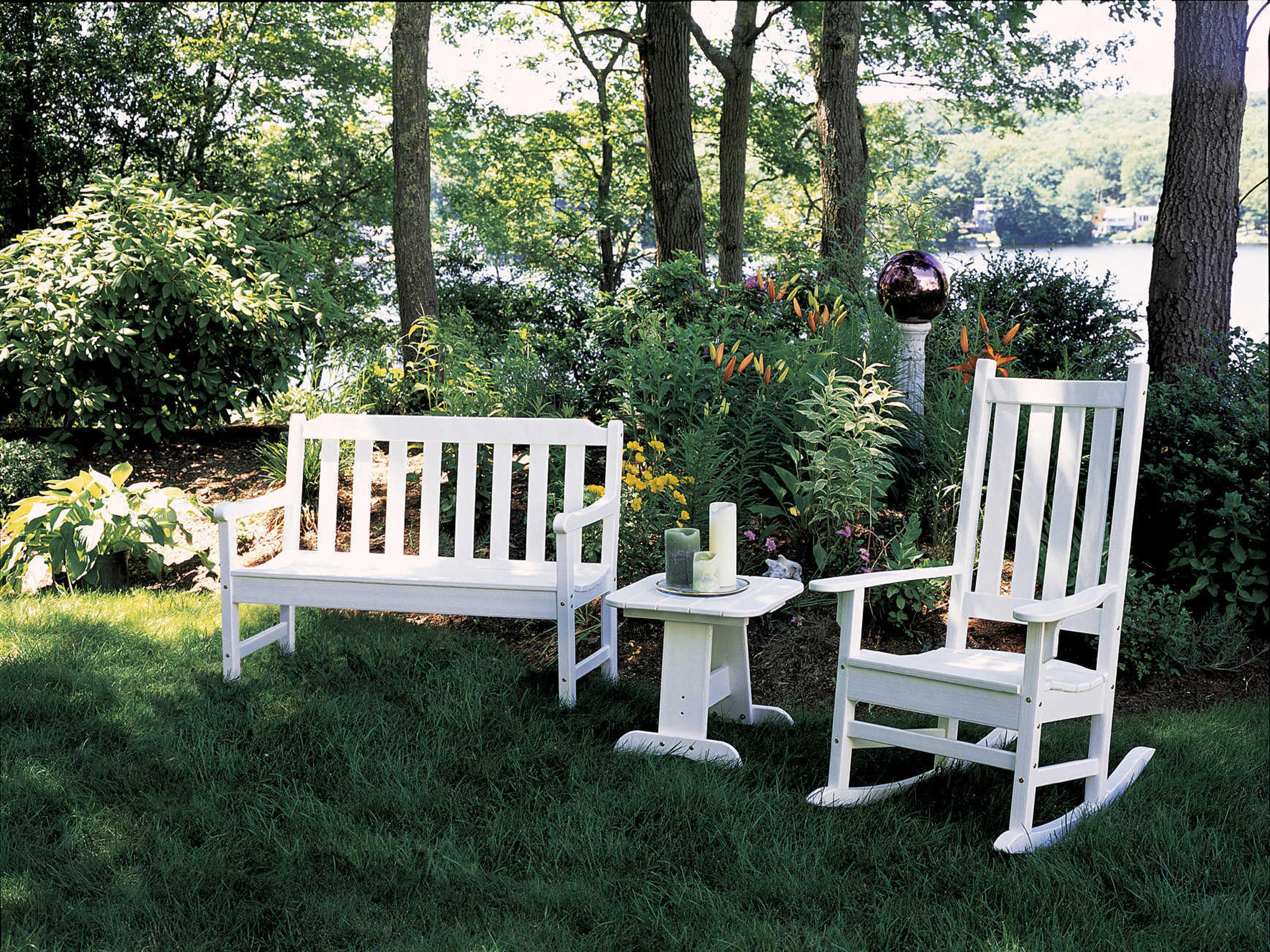 Seaside Casual Complementary Pieces Recycled Plastic Newport 4ft. Outdoor Bench