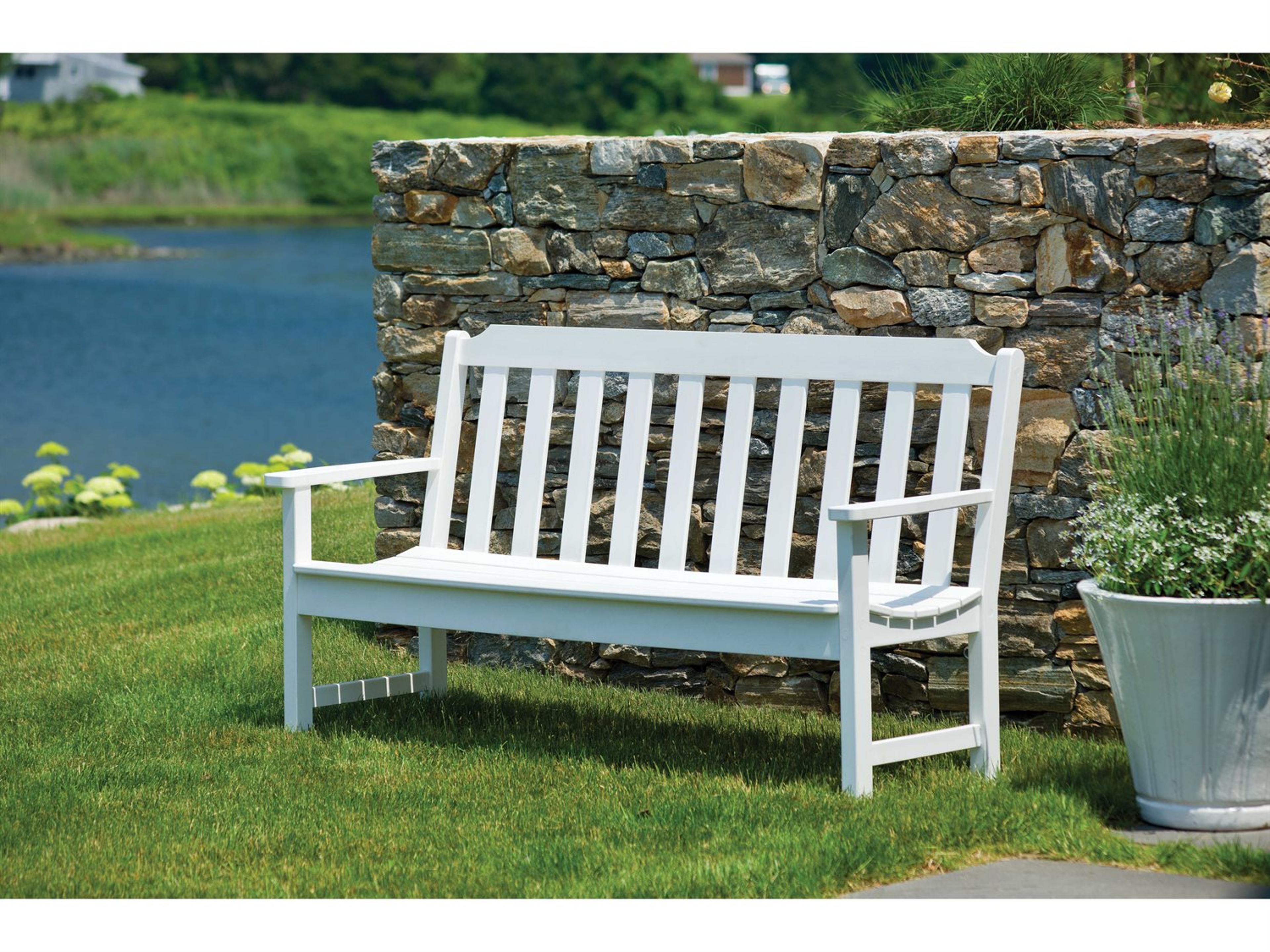 Seaside Casual Complementary Pieces Recycled Plastic Newport 4ft. Outdoor Bench