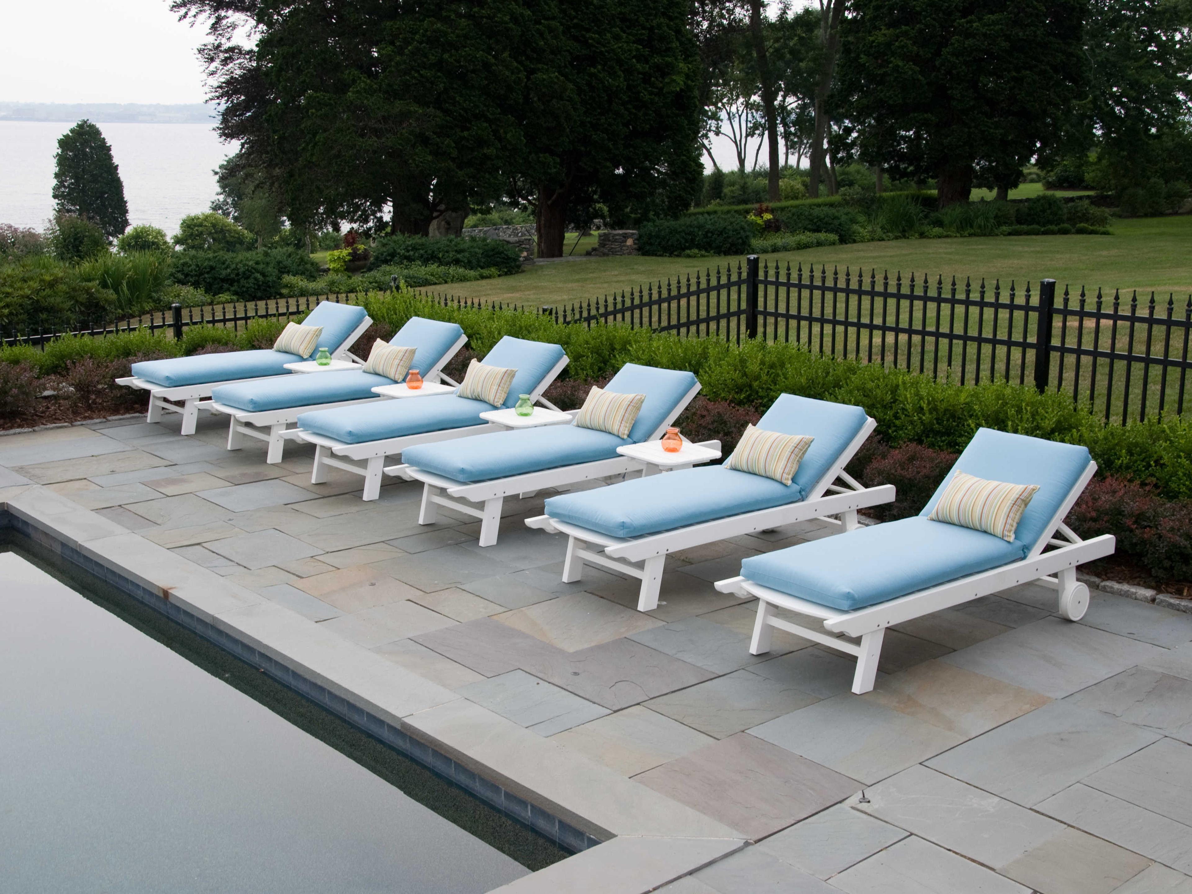 Seaside Casual Complementary Pieces Recycled Plastic Kingston Outdoor Chaise Lounge