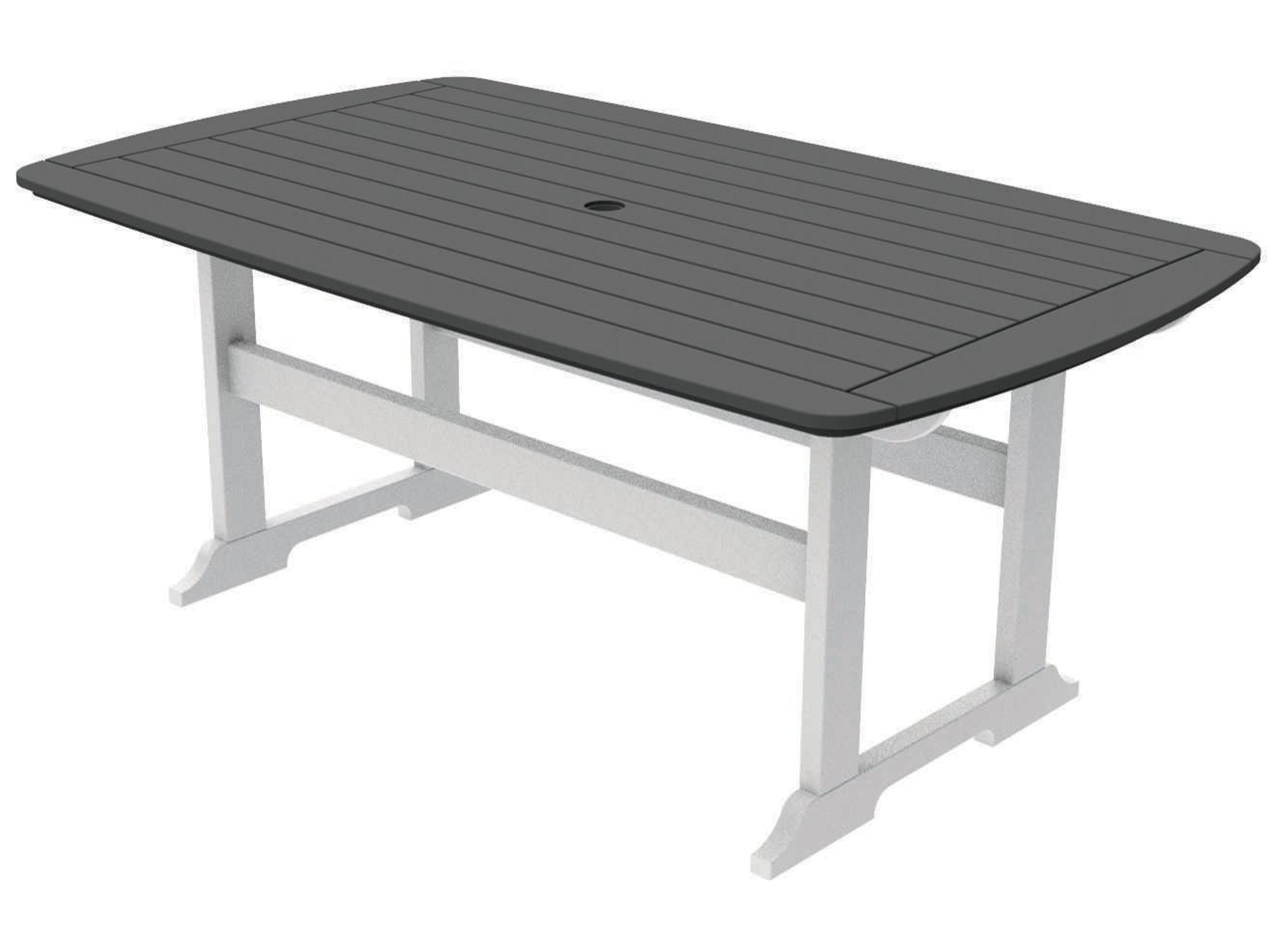 Portsmouth Recycled Plastic Rectangular Patio Dining Table