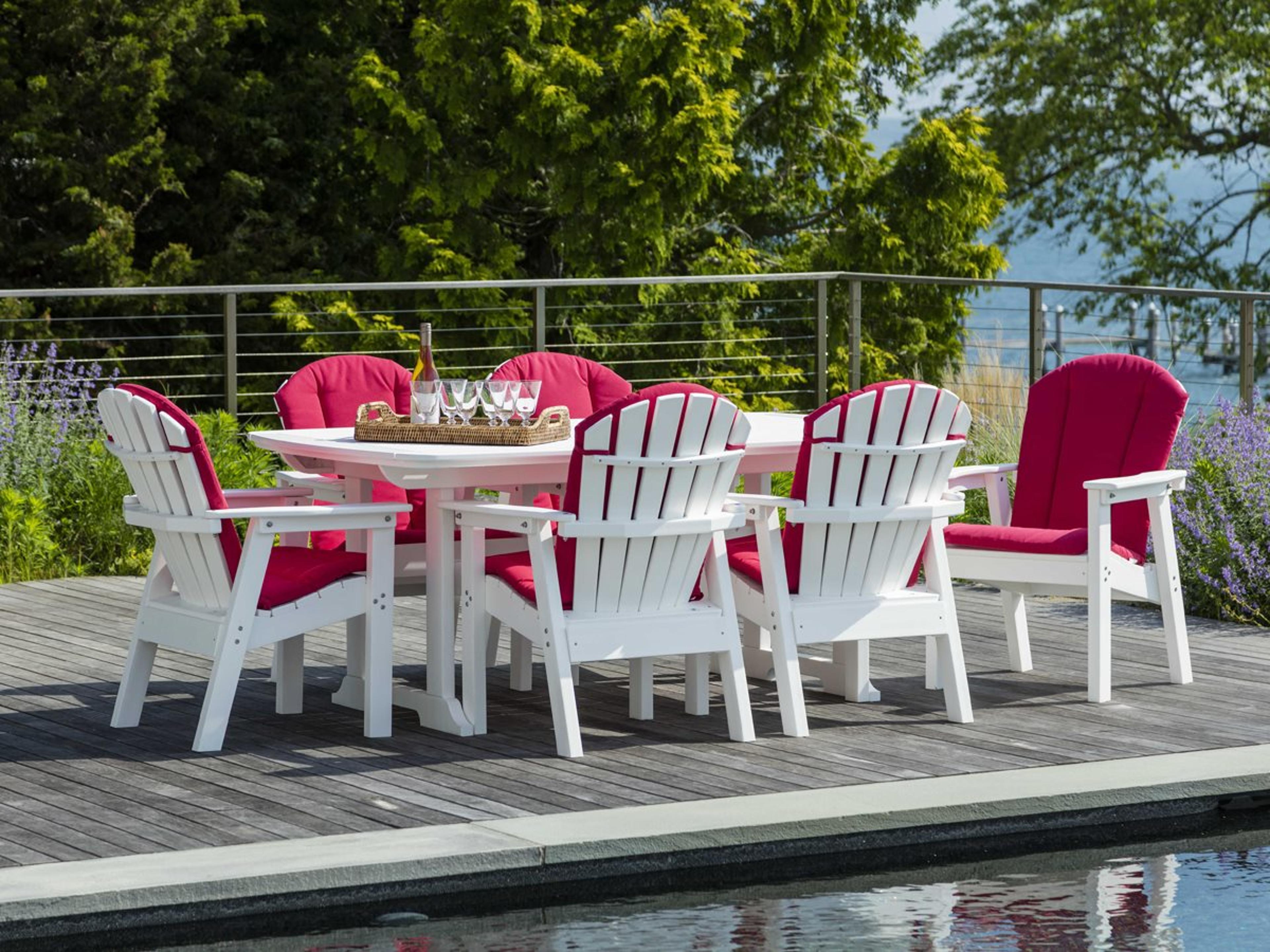 Portsmouth Recycled Plastic Cushion Patio Dining Set