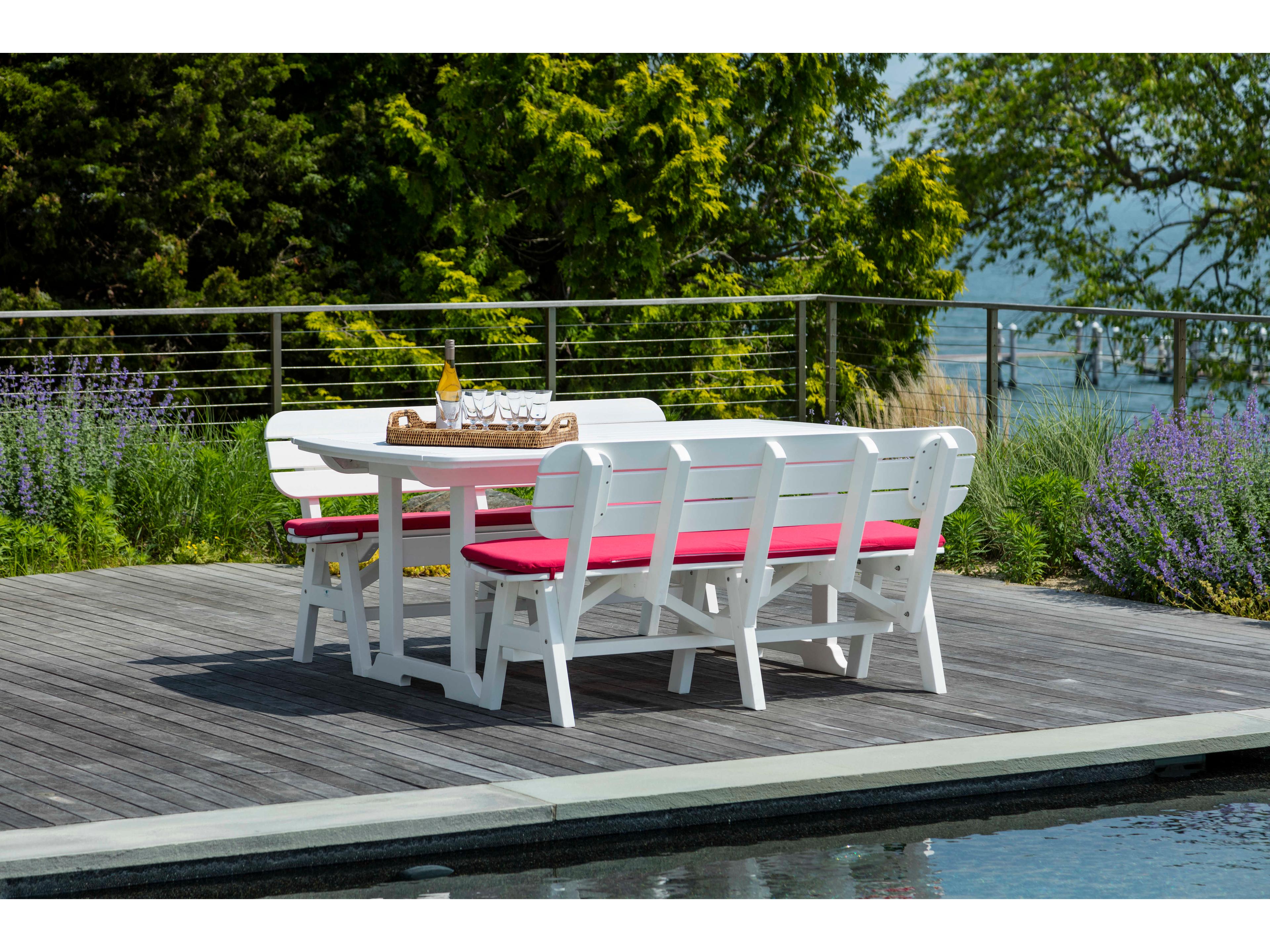 Seaside Casual Portsmouth Recycled Plastic 5 ft. Outdoor Bench