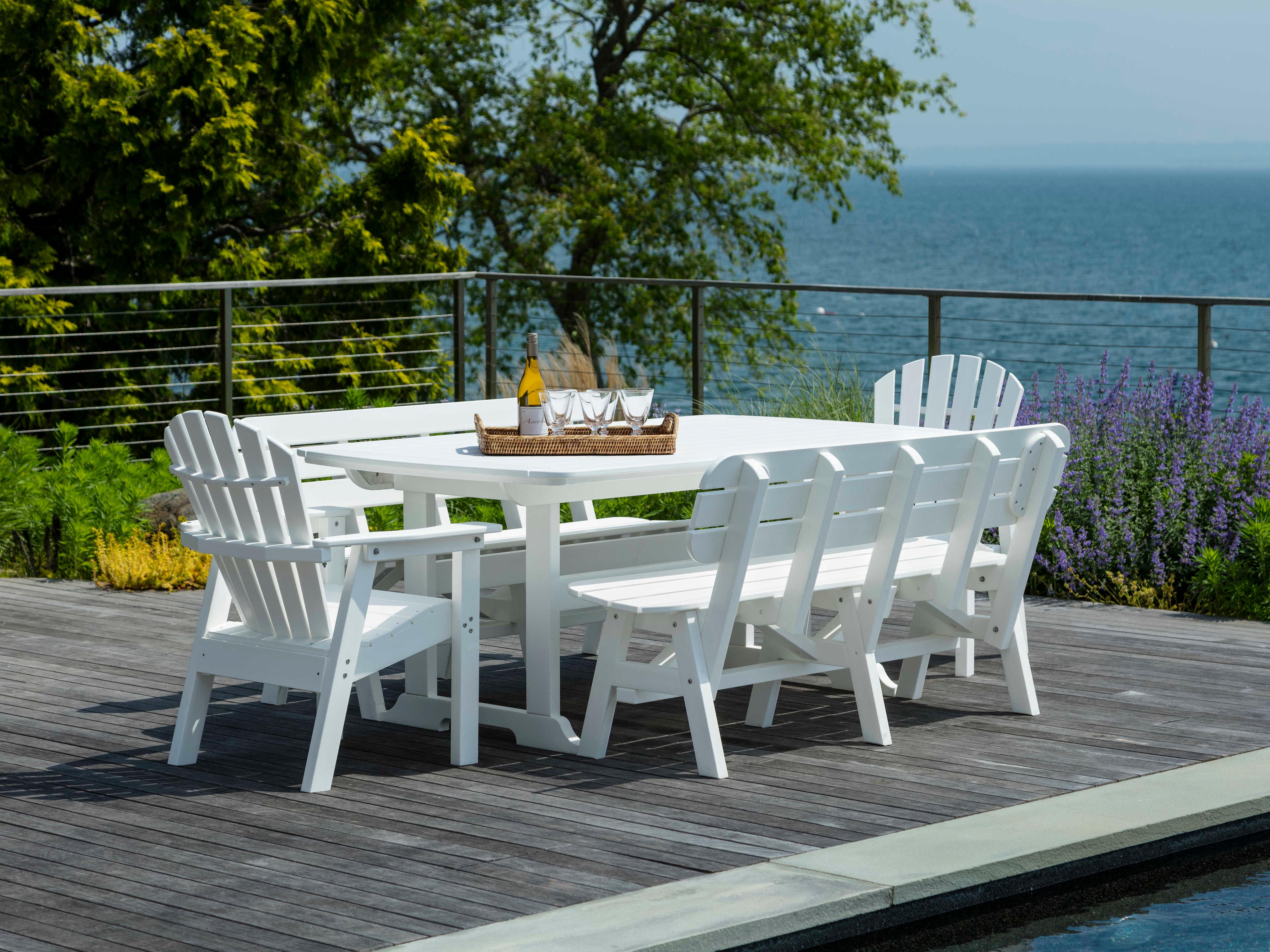 Seaside Casual Portsmouth Recycled Plastic 5 ft. Outdoor Bench