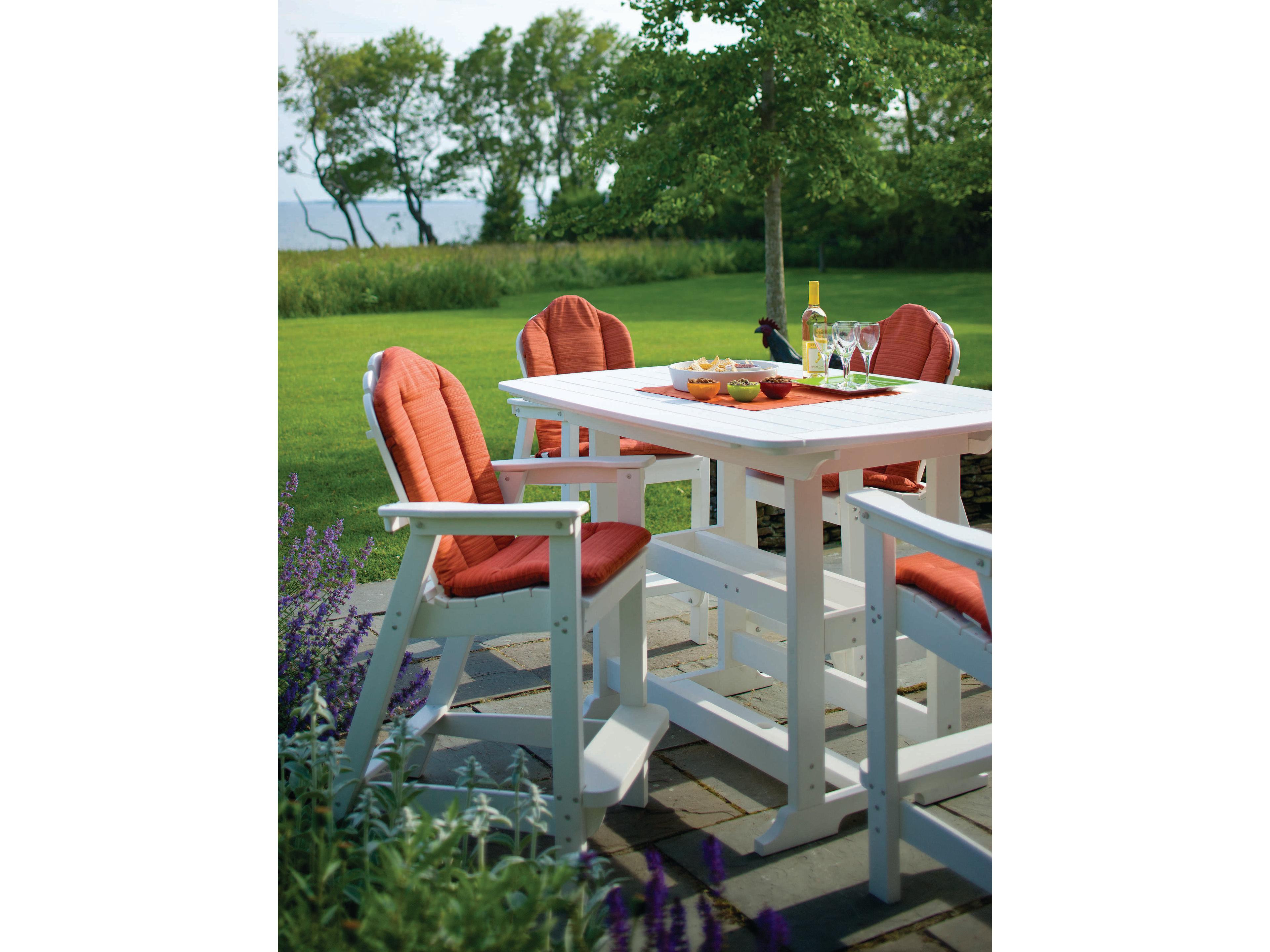 Seaside Casual Portsmouth Recycled Plastic Rectangular Outdoor Bar Table