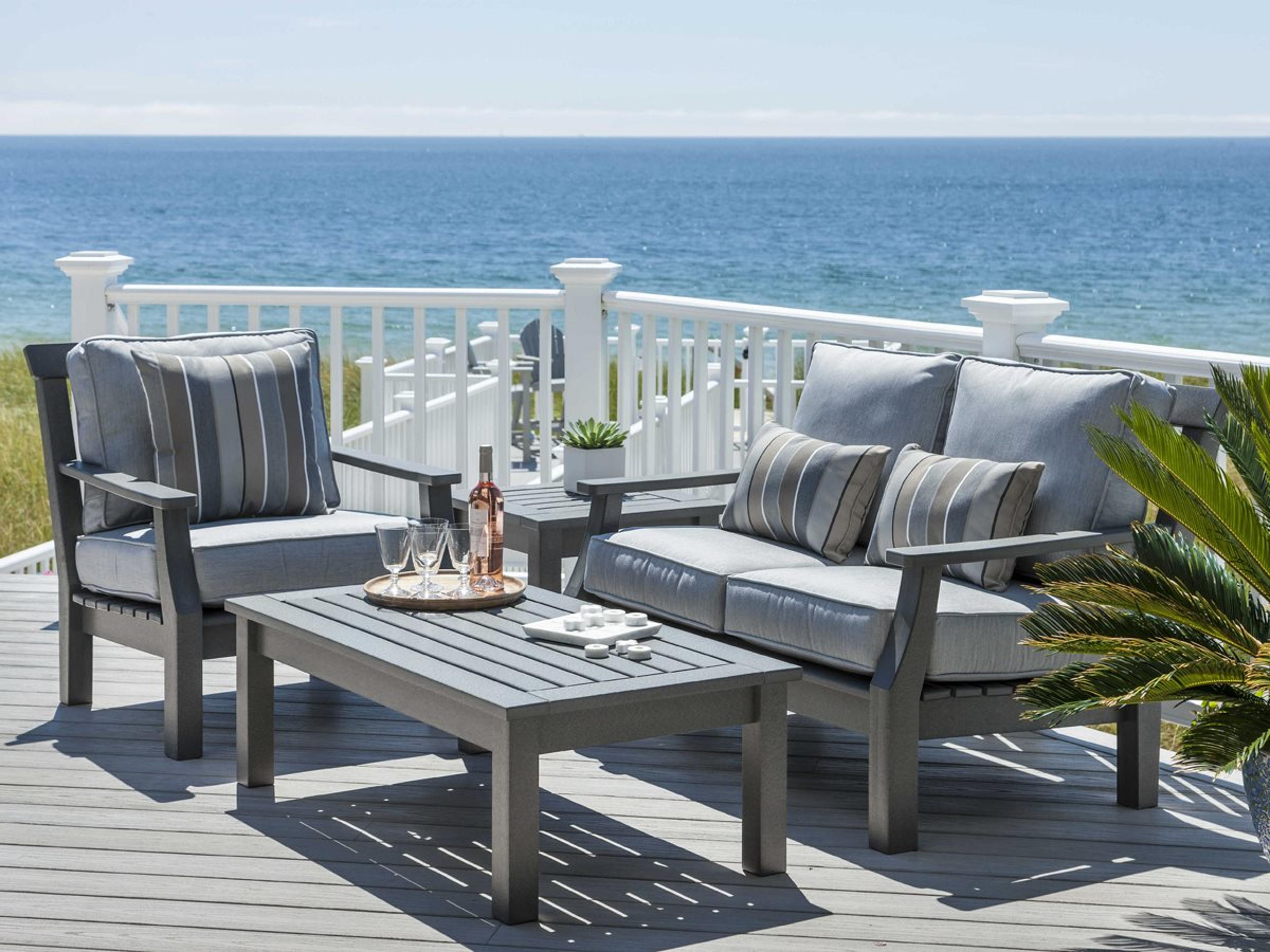Nantucket Recycled Plastic Cushion Patio Lounge Set