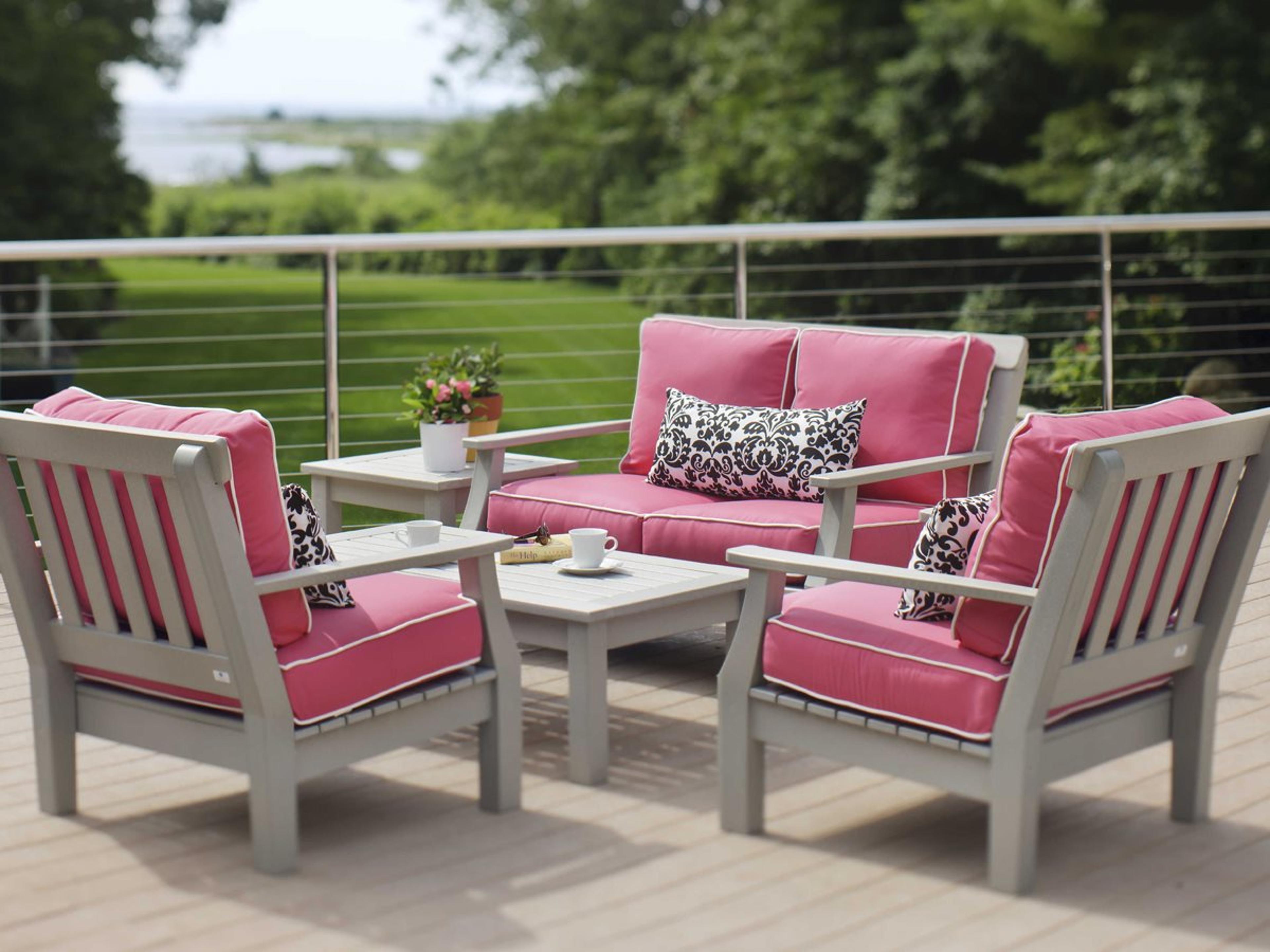Nantucket Recycled Plastic Cushion Outdoor Lounge Set