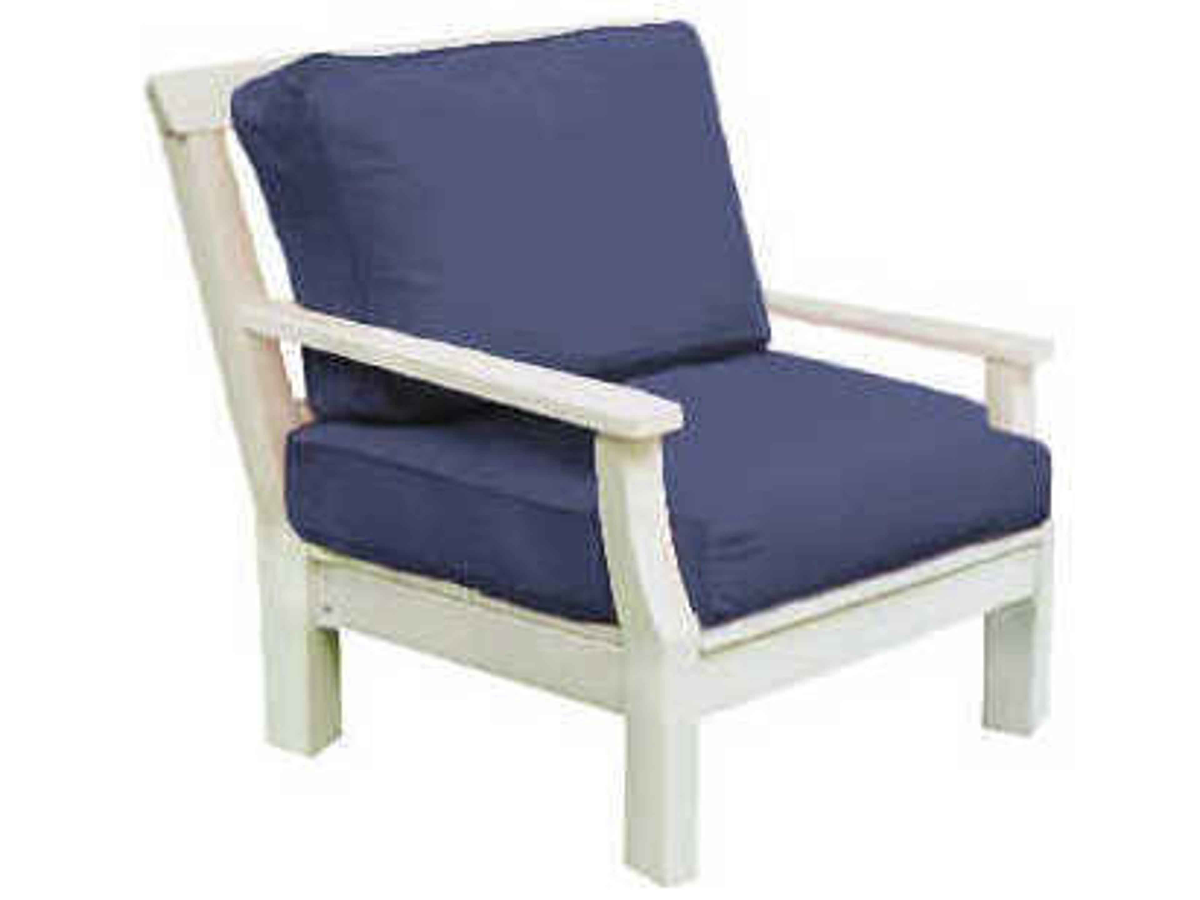 Seaside Casual Nantucket Recycled Plastic Cushion Patio Lounge Chair