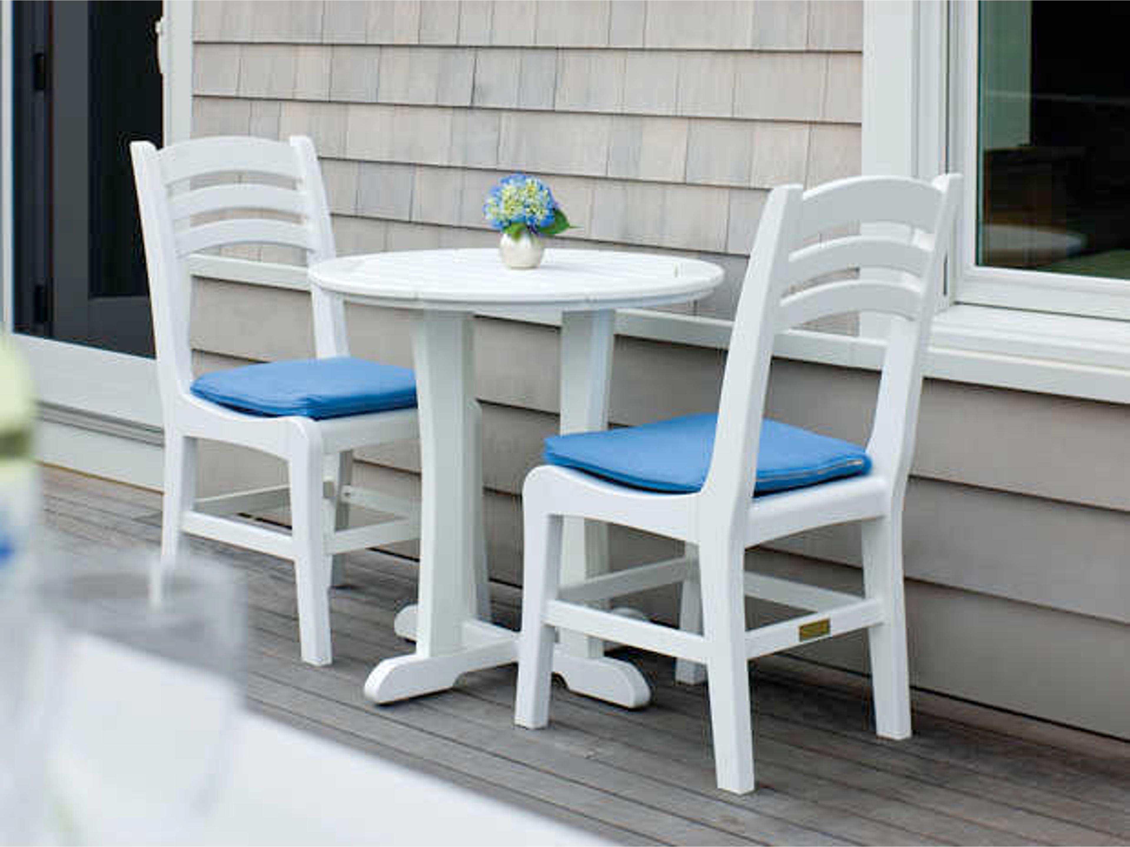 Seaside Casual Charleston Chairs Recycled Plastic Patio Dining Side Chair