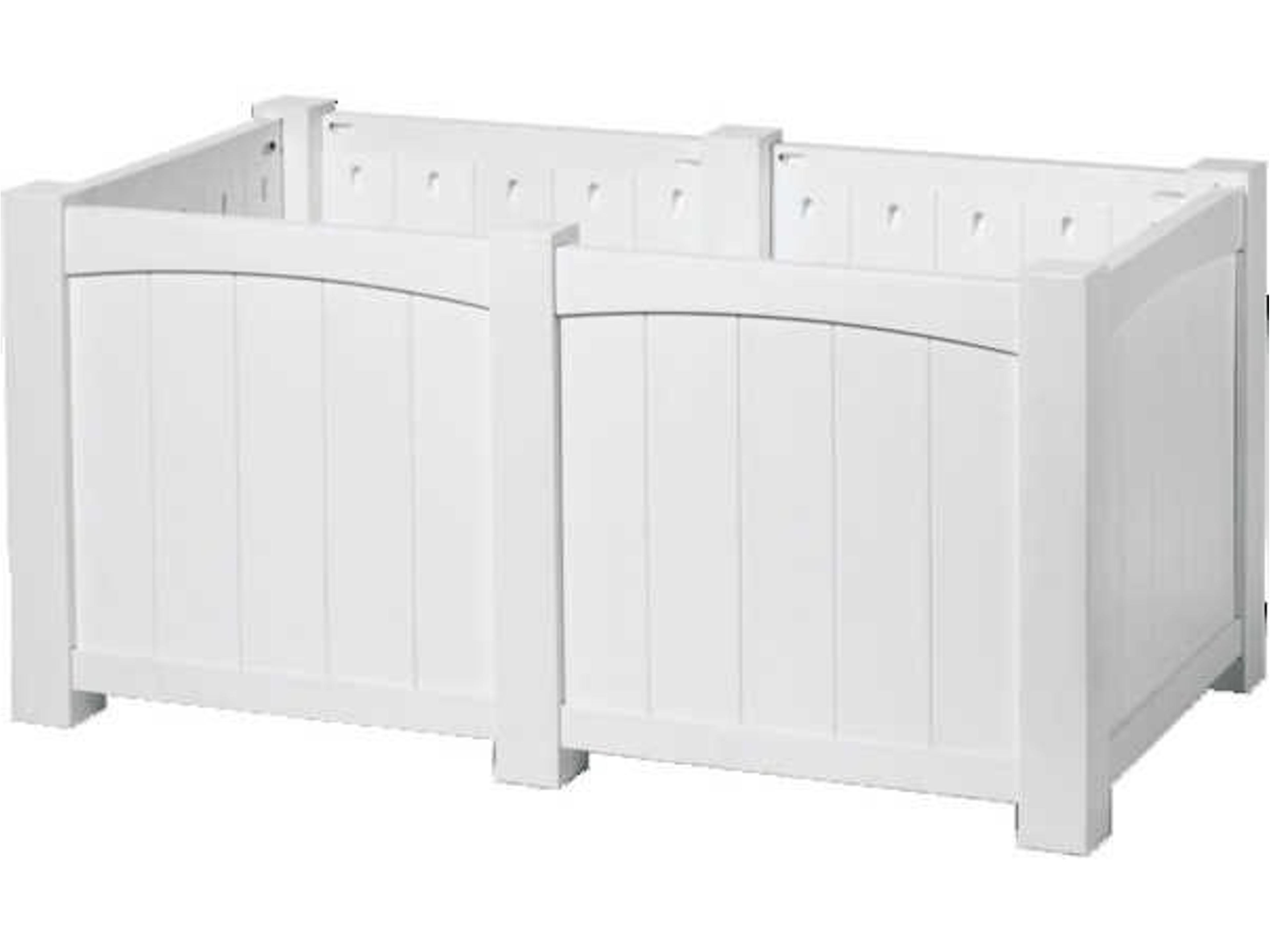 Wickford Accessory Group Recycled Plastic Estate Planter Extension