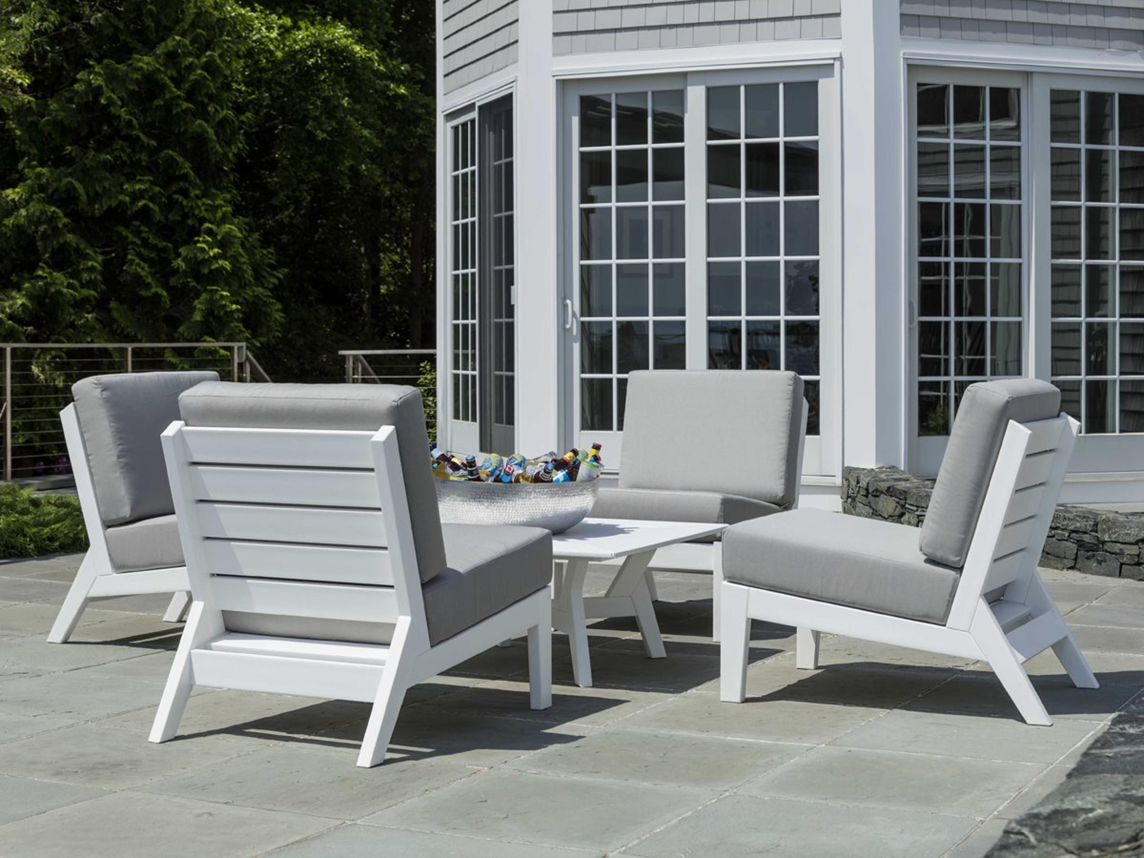 Dex Recycled Plastic Cushion Outdoor Patio Lounge Set
