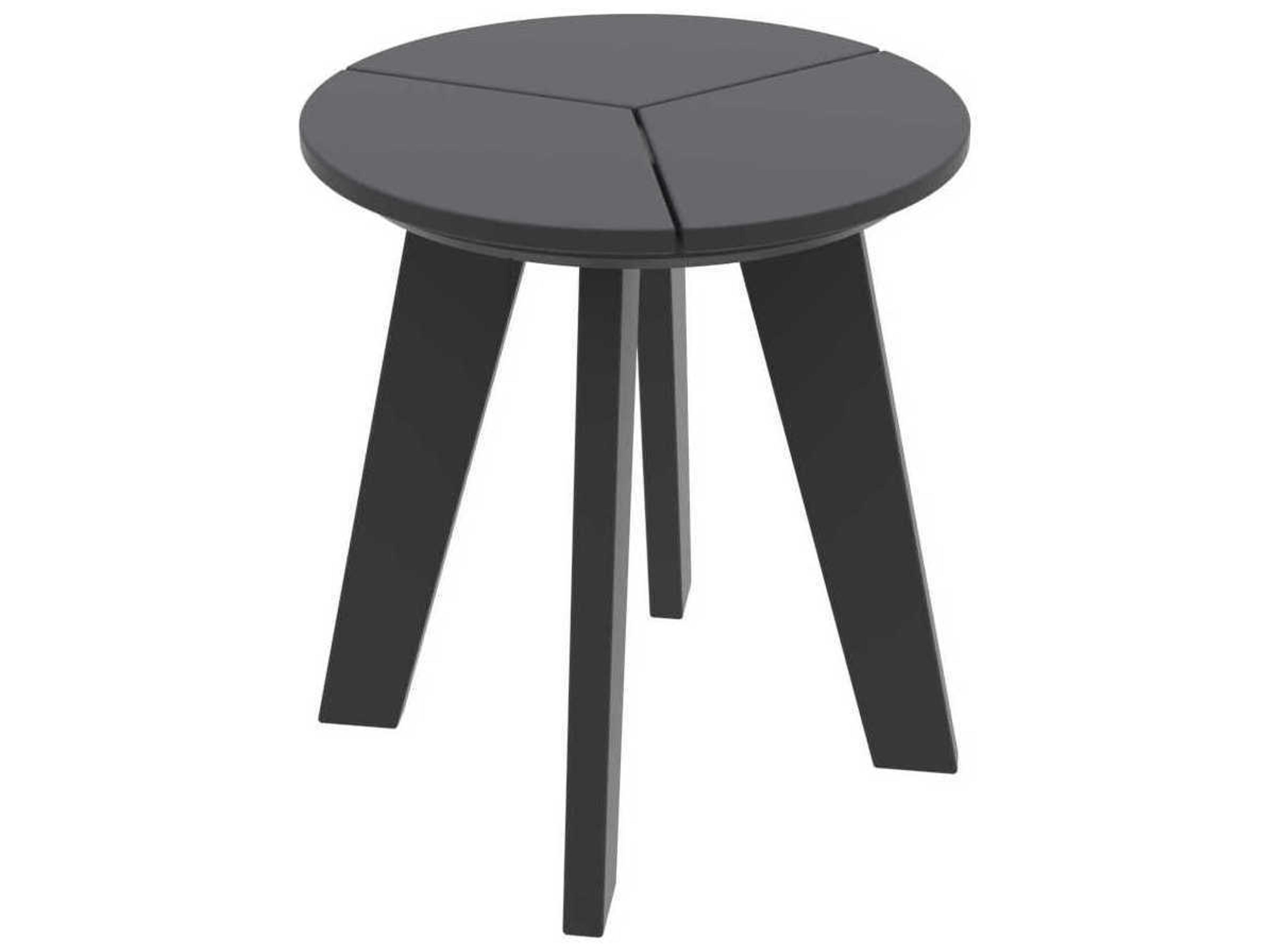 Seaside Casual Dex Recycled Plastic Round Outdoor Patio End Table
