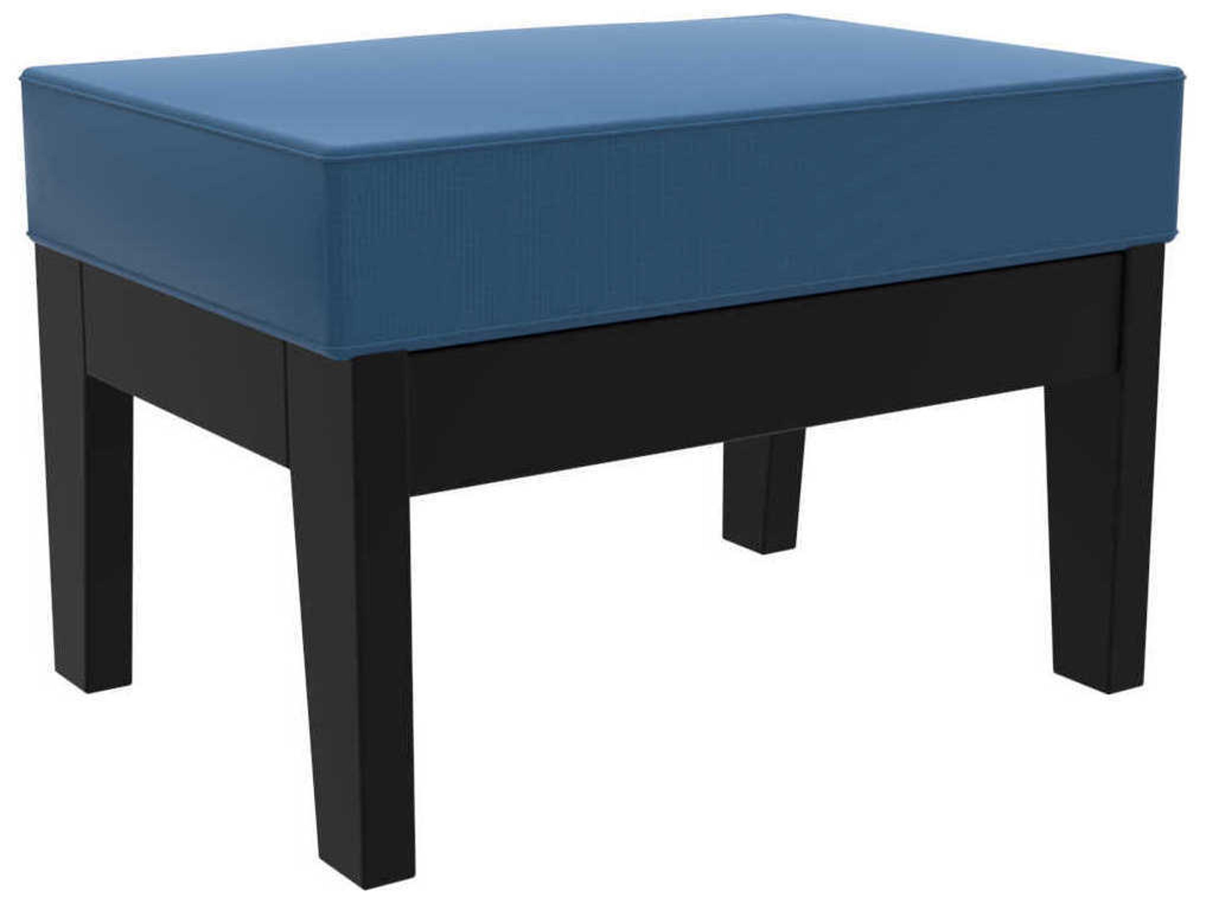 Seaside Casual Dex Recycled Plastic Outdoor Patio Ottoman