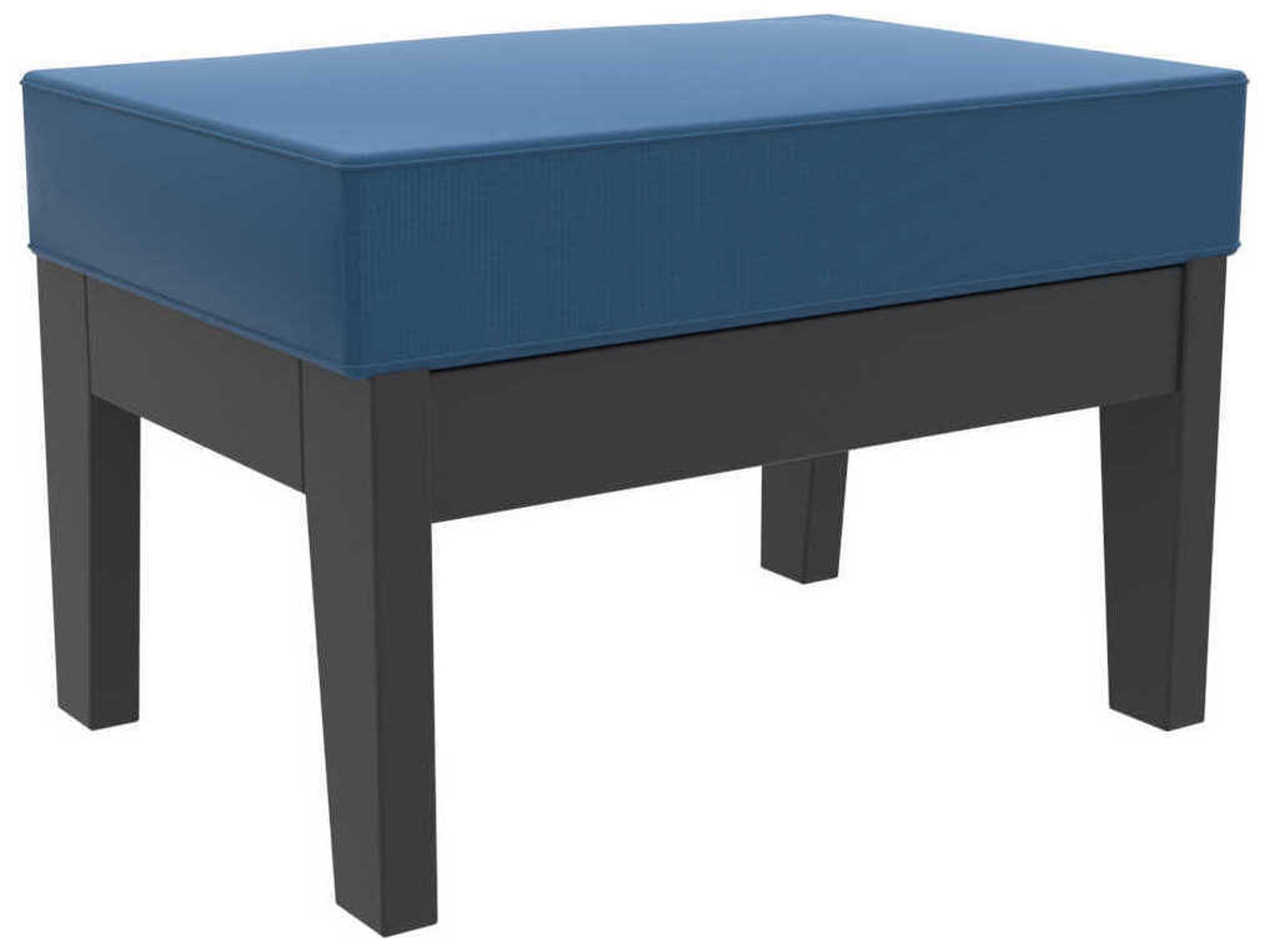 Seaside Casual Dex Recycled Plastic Outdoor Patio Ottoman